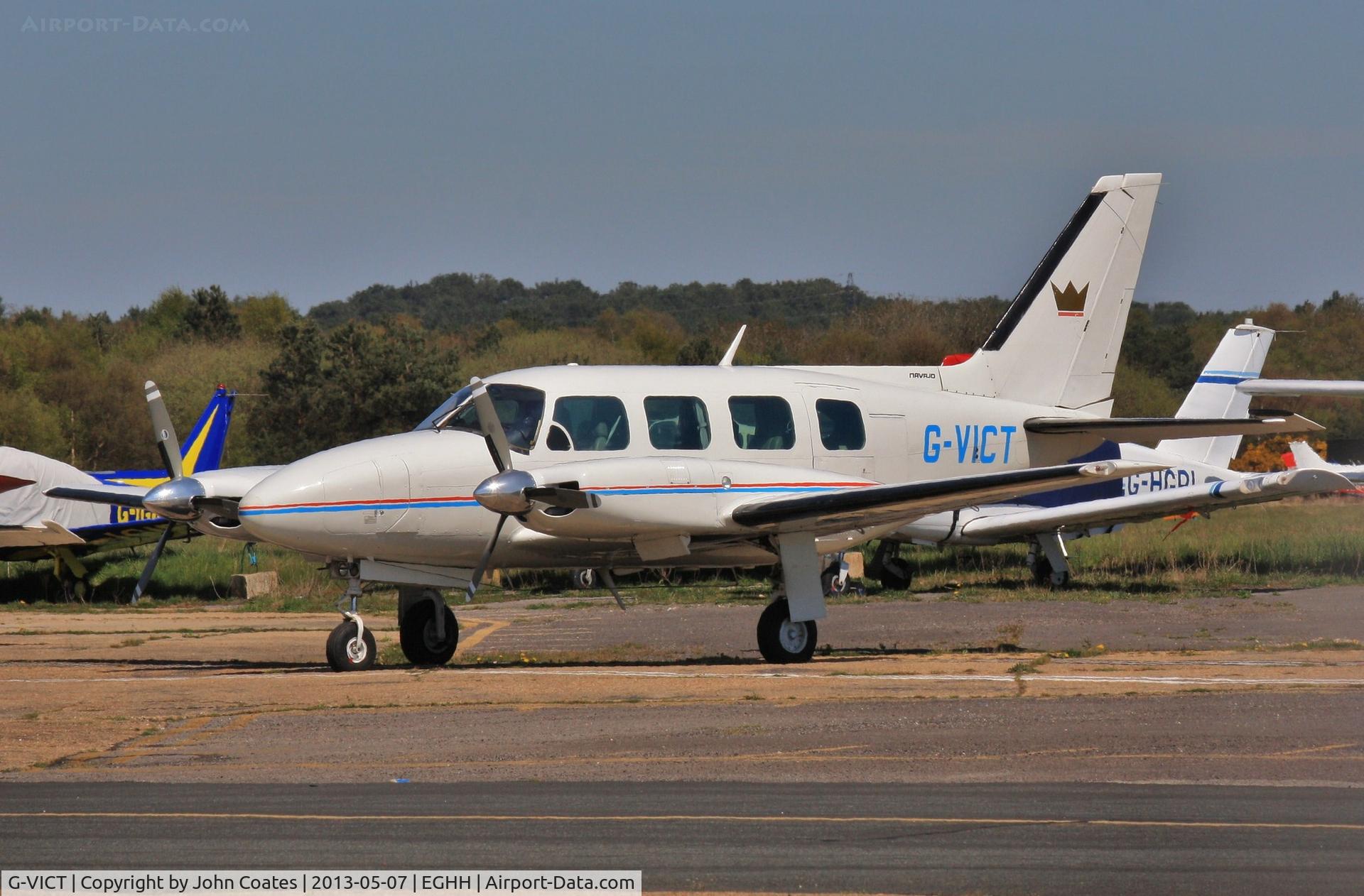 G-VICT, 1973 Piper PA-31-310 Turbo Navajo Navajo C/N 31-7401211, Visitor at Airtime North