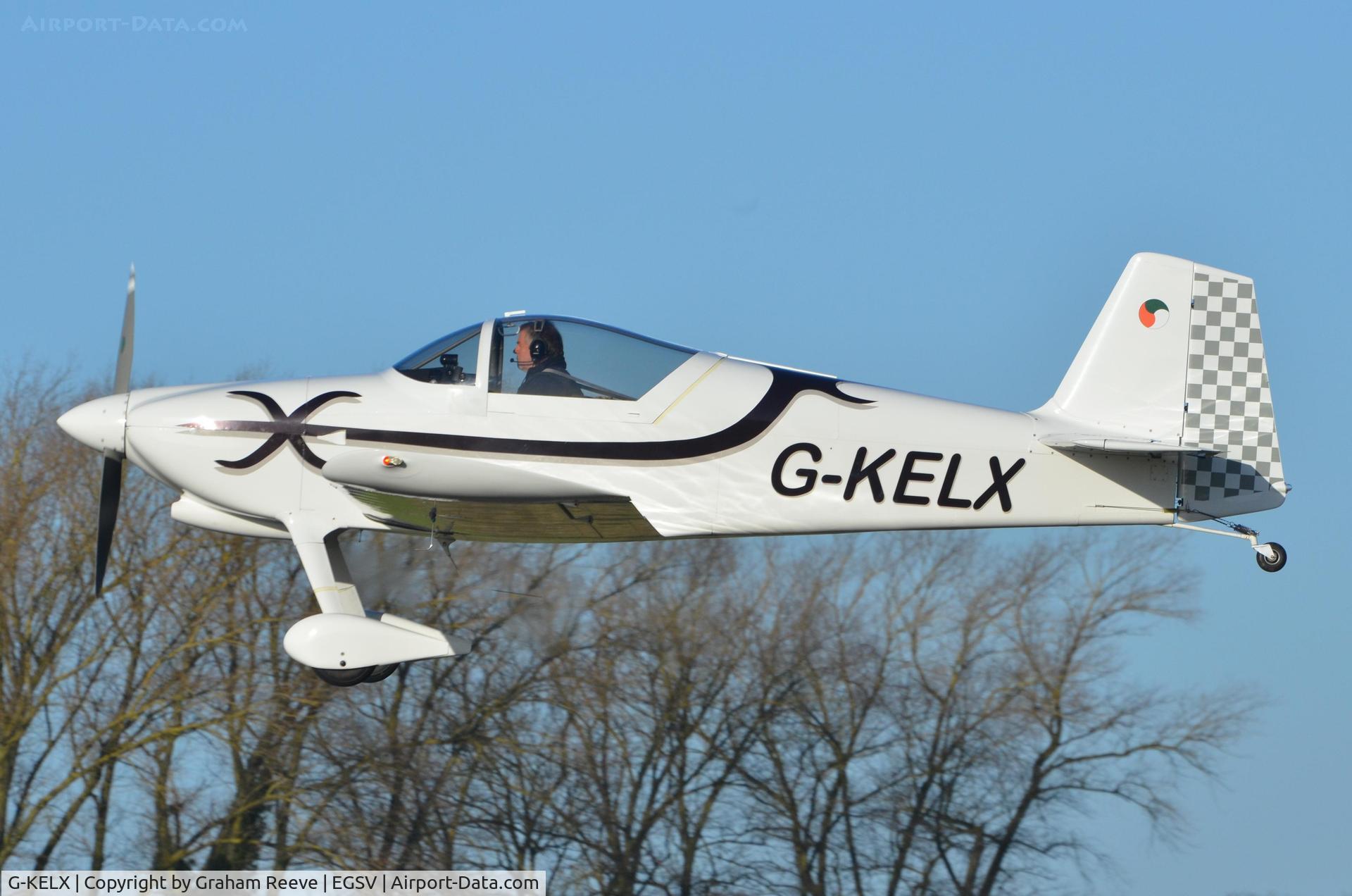 G-KELX, 2007 Vans RV-6 C/N PFA 181-12305, Just airbourne.