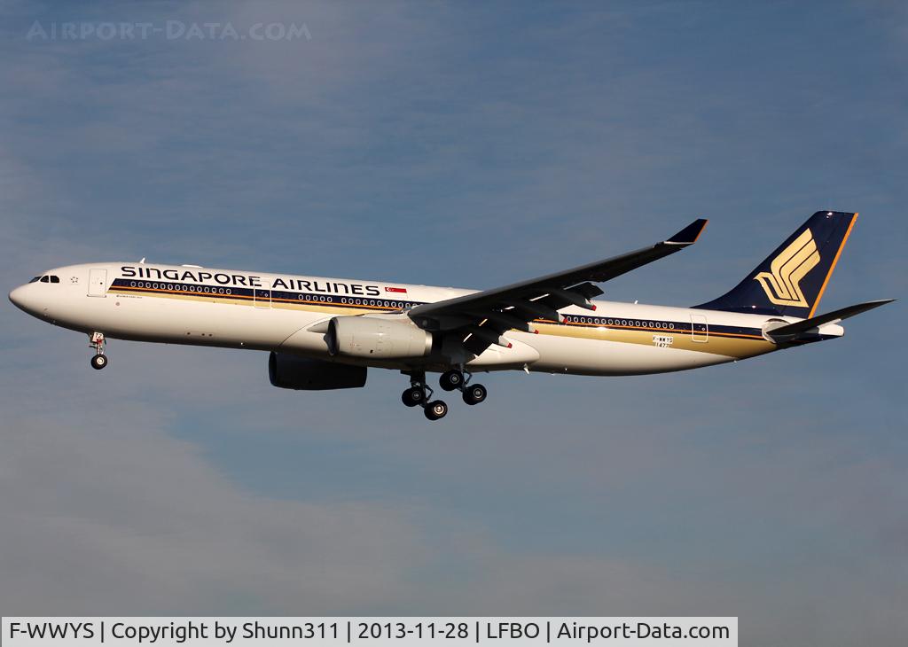 F-WWYS, 2013 Airbus A330-343X C/N 1477, C/n 1477 - To be 9V-STZ