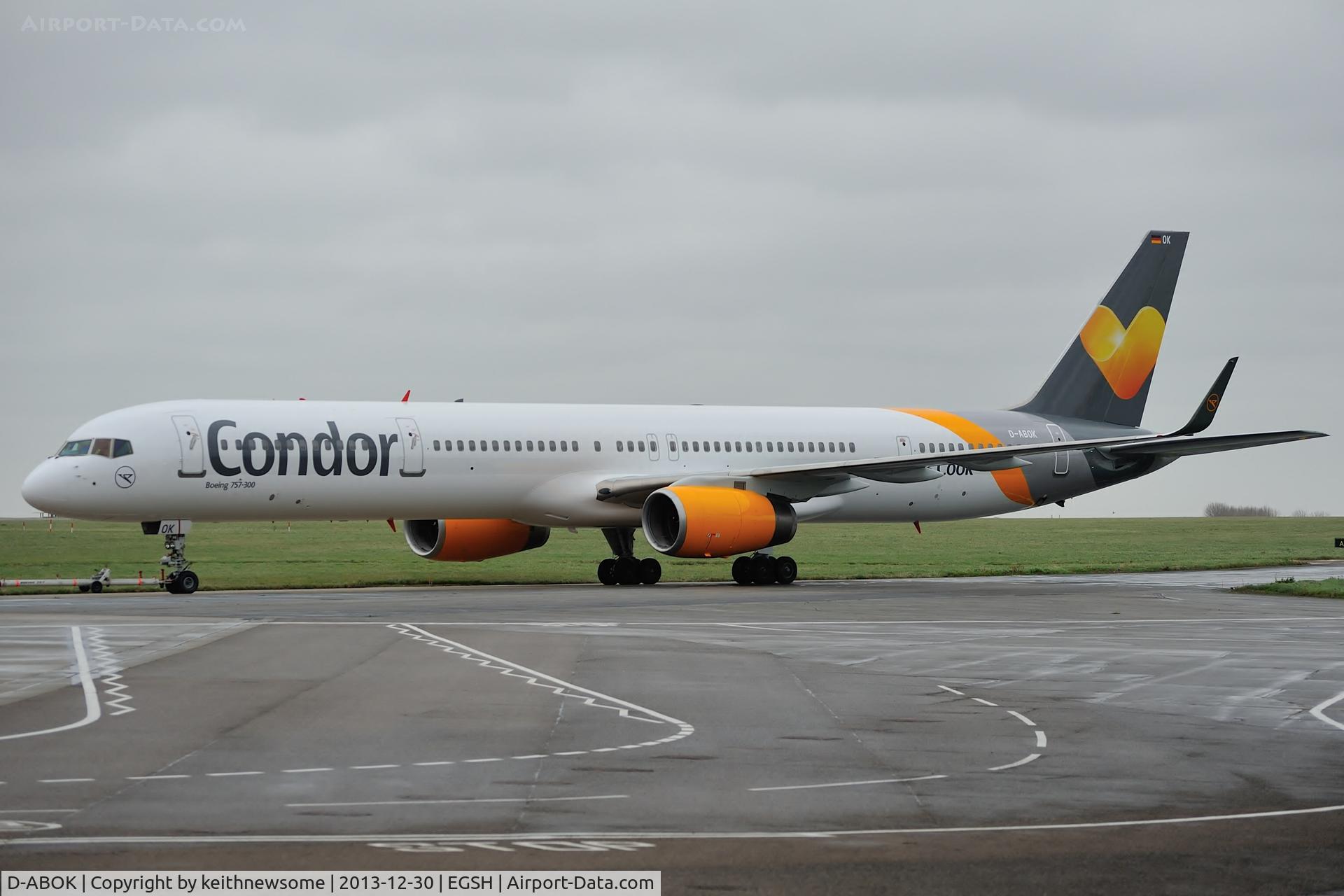 D-ABOK, 2000 Boeing 757-330 C/N 29020, Out of spray, new colour scheme !