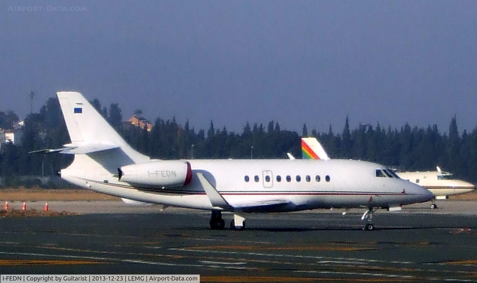 I-FEDN, 2009 Dassault Falcon 2000LX C/N 204, On the GA at Malaga