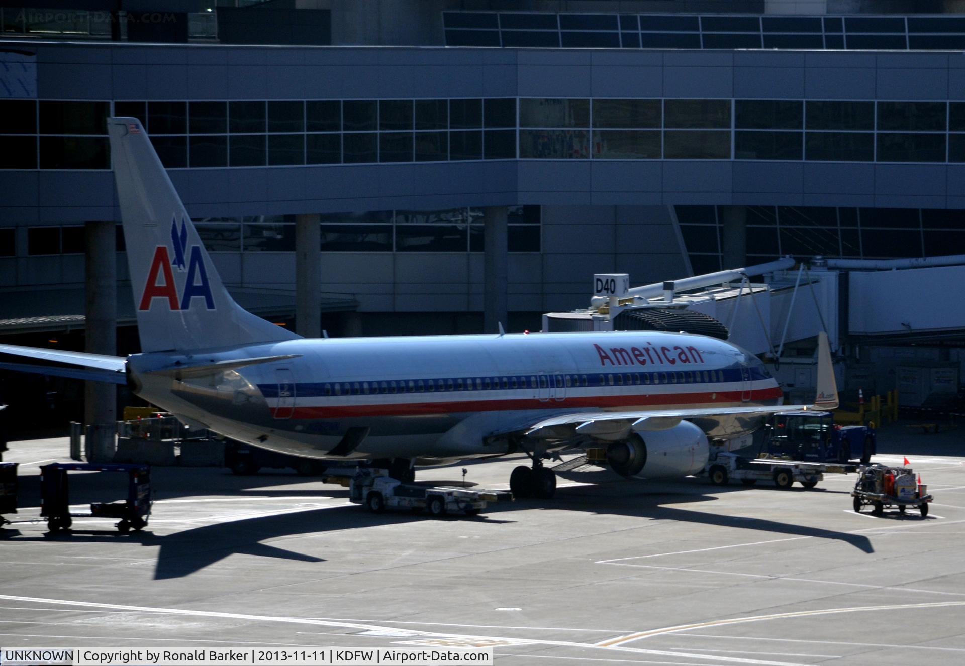 UNKNOWN, Boeing 737 C/N Unknown, American Airlines B738 at Gate D40 DFW