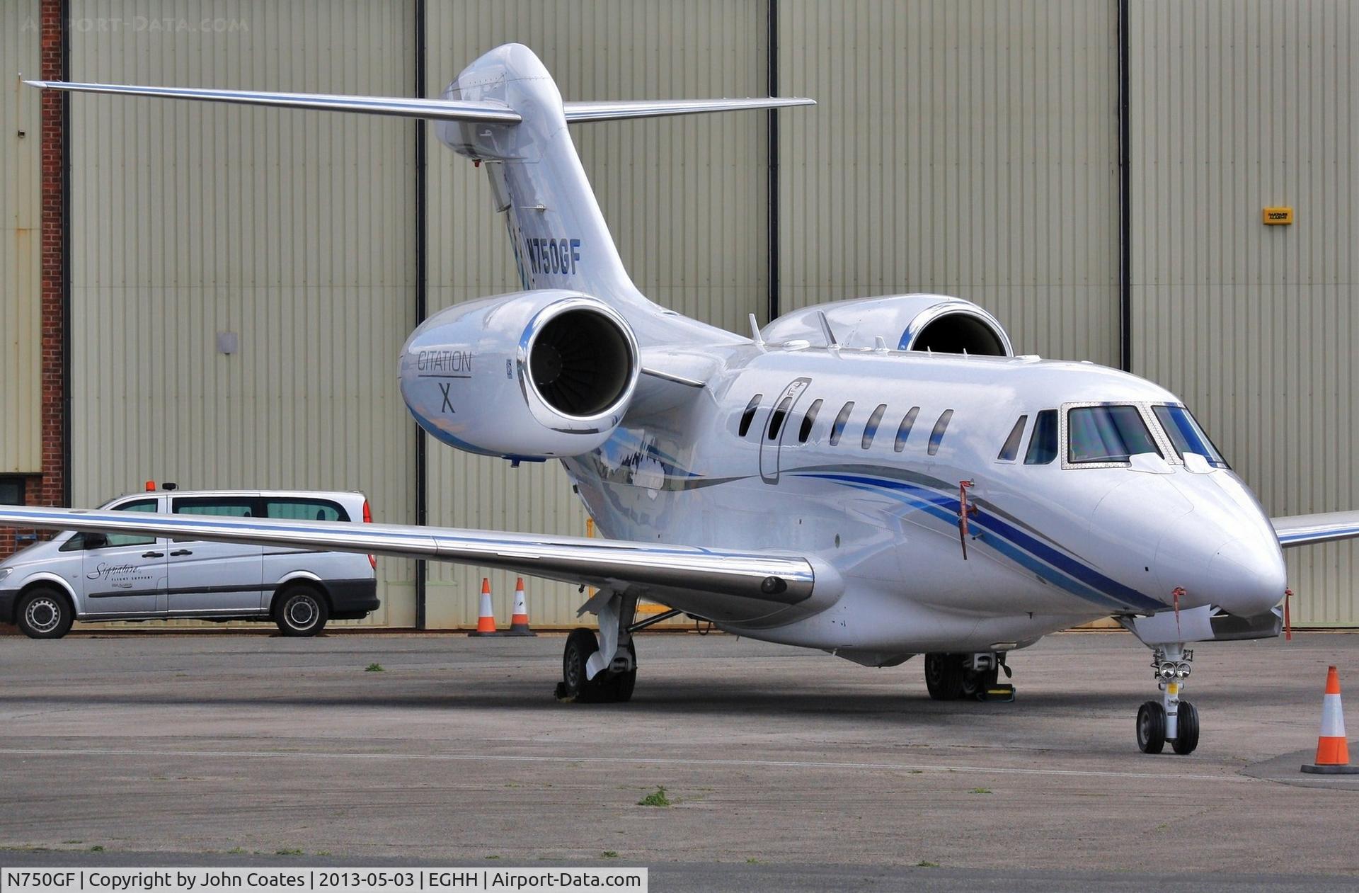 N750GF, 2005 Cessna 750 Citation X C/N 750-0244, Visitor at Signatures