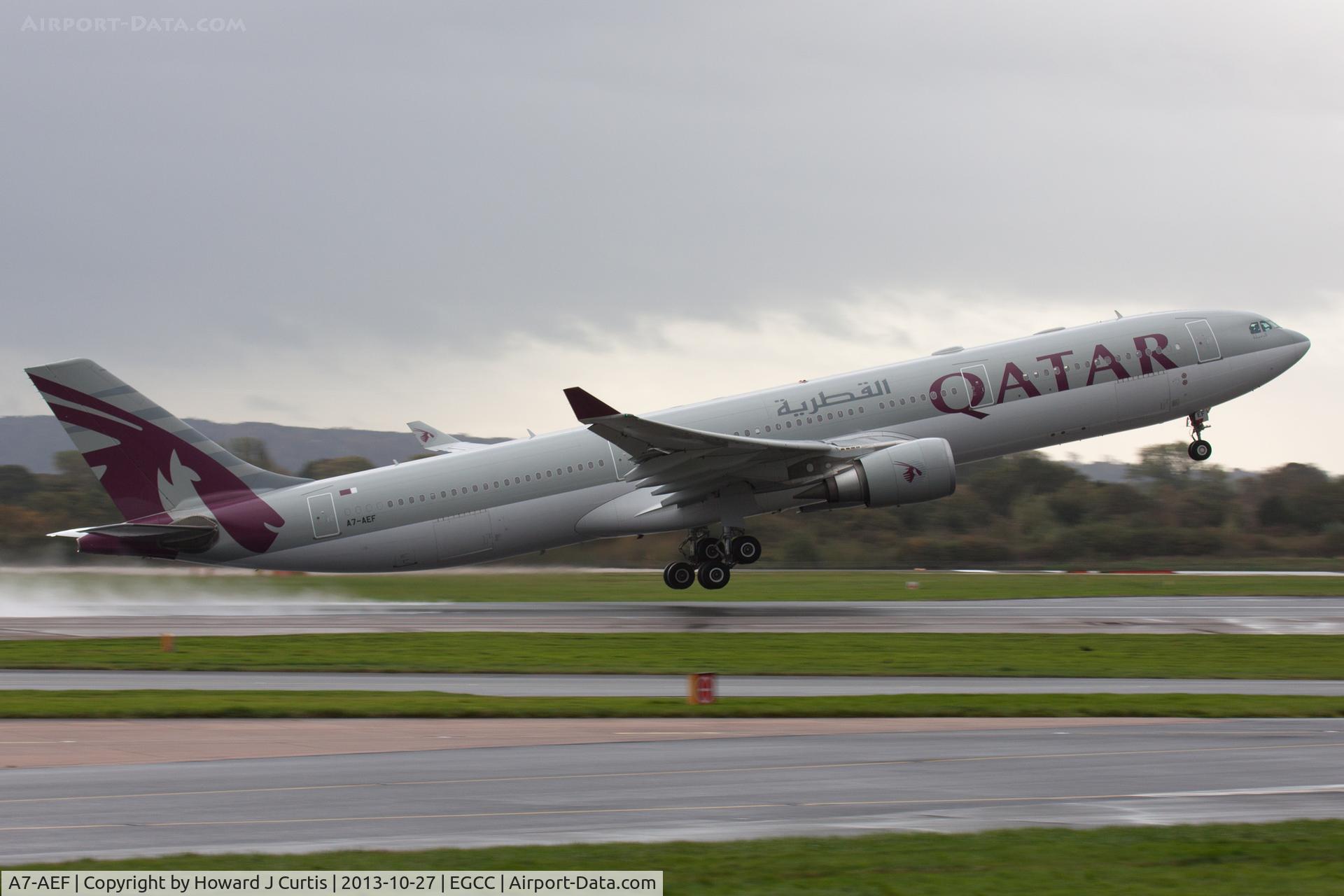A7-AEF, 2006 Airbus A330-302 C/N 721, Qatar Airways, departing.