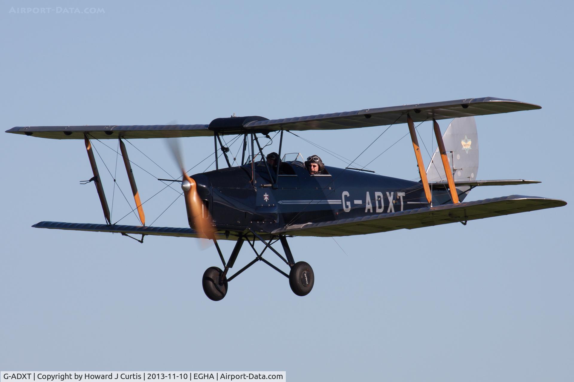 G-ADXT, 1935 De Havilland DH-82A Tiger Moth II C/N 3436, Coming in to land.