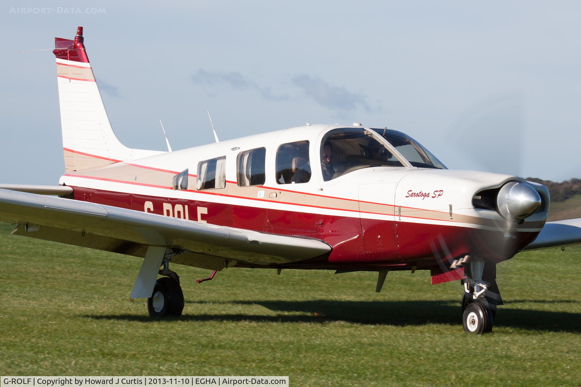 G-ROLF, 1980 Piper PA-32R-301 Saratoga SP C/N 32R-8113018, Privately owned.