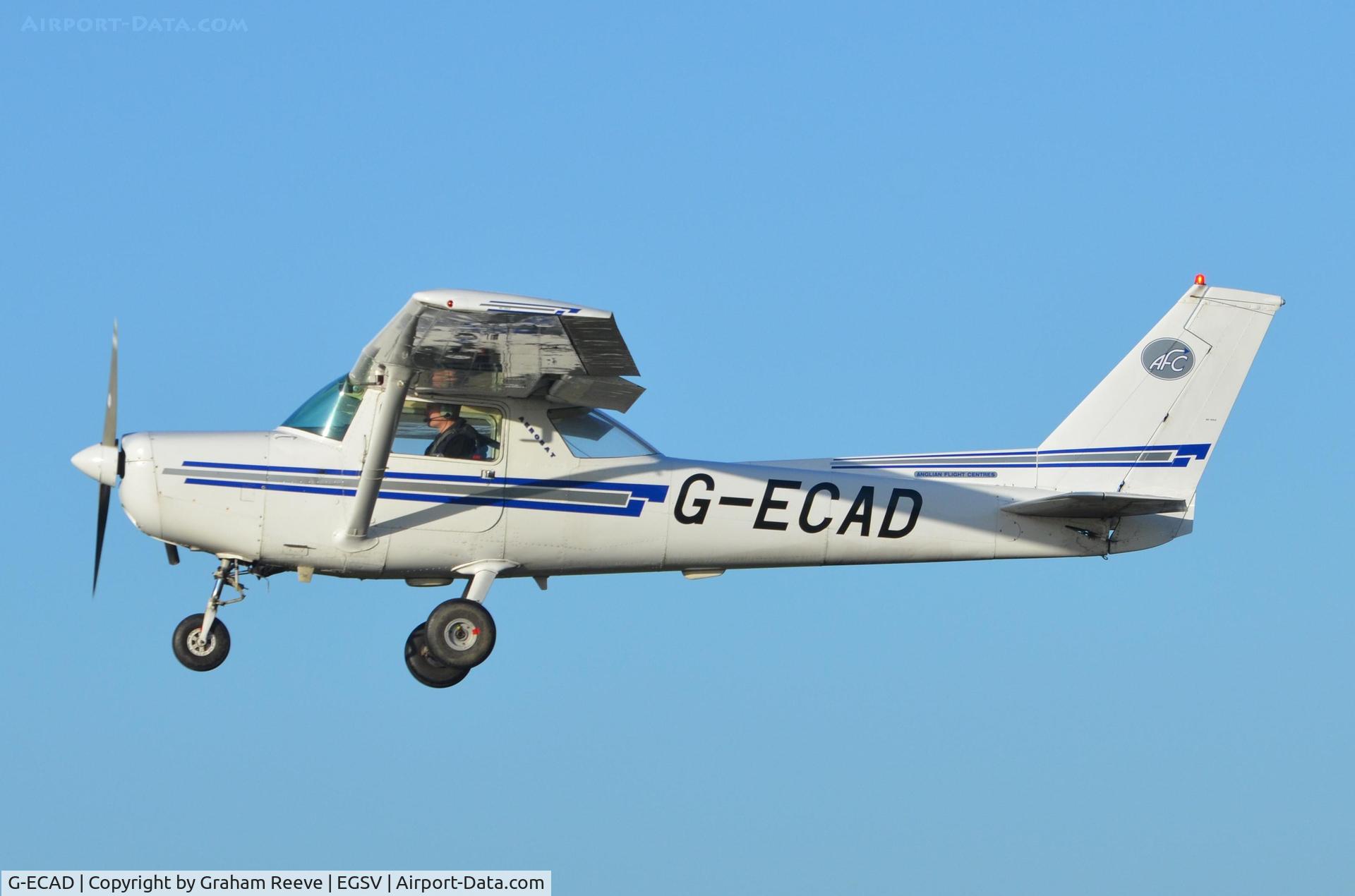G-ECAD, 1980 Reims FA152 Aerobat C/N 0369, Just airbourne.