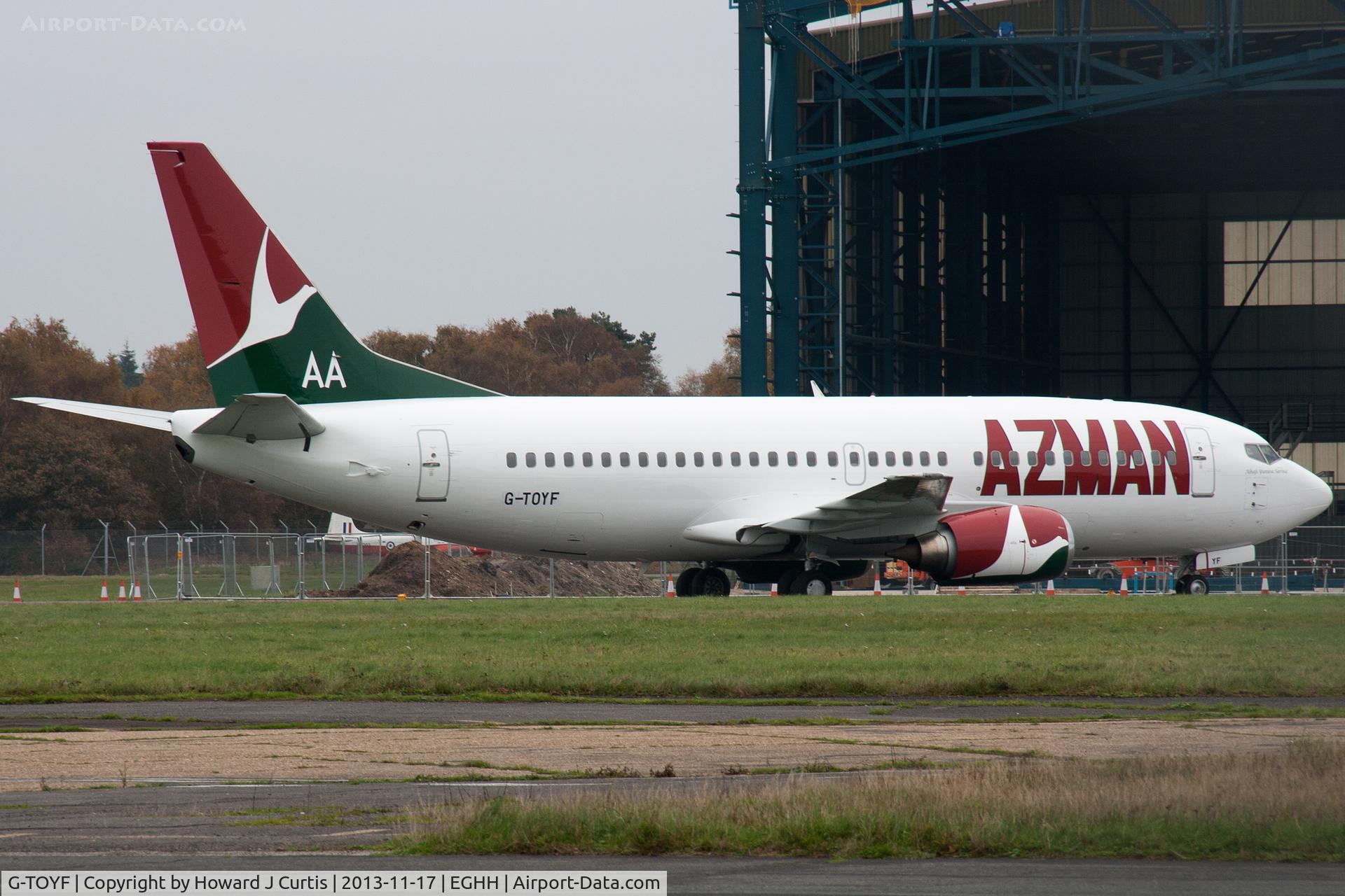 G-TOYF, 1997 Boeing 737-36N C/N 28557, Azman Air. Since to 5N-YSM.