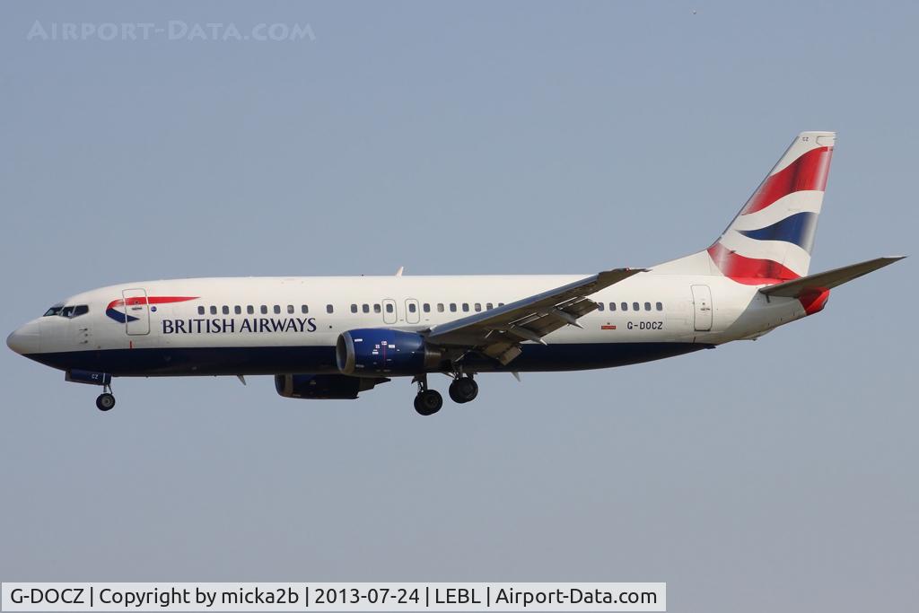 G-DOCZ, 1993 Boeing 737-436 C/N 25858, Landing