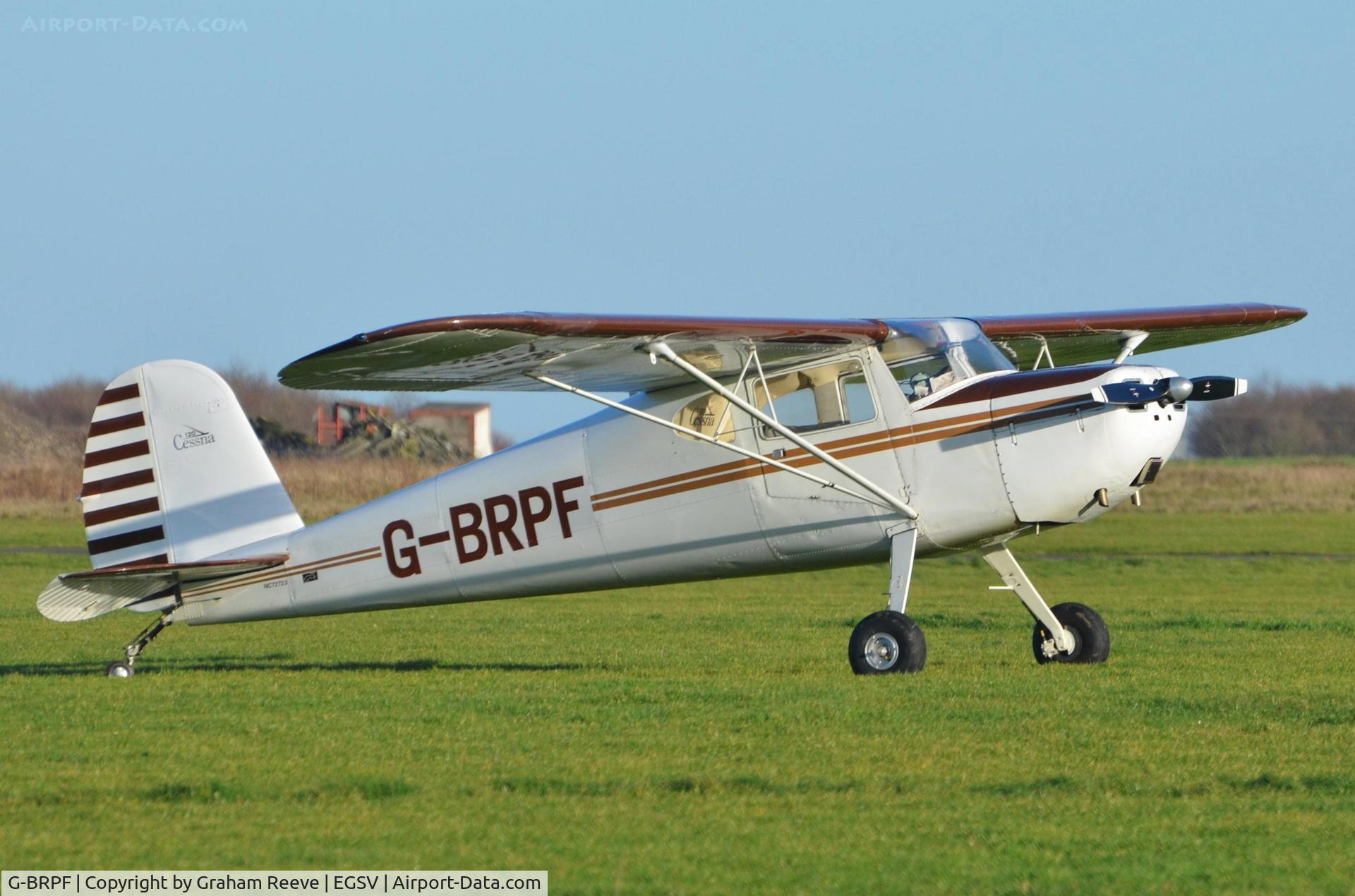 G-BRPF, 1946 Cessna 120 C/N 9902, Parked at Old Buckenham.