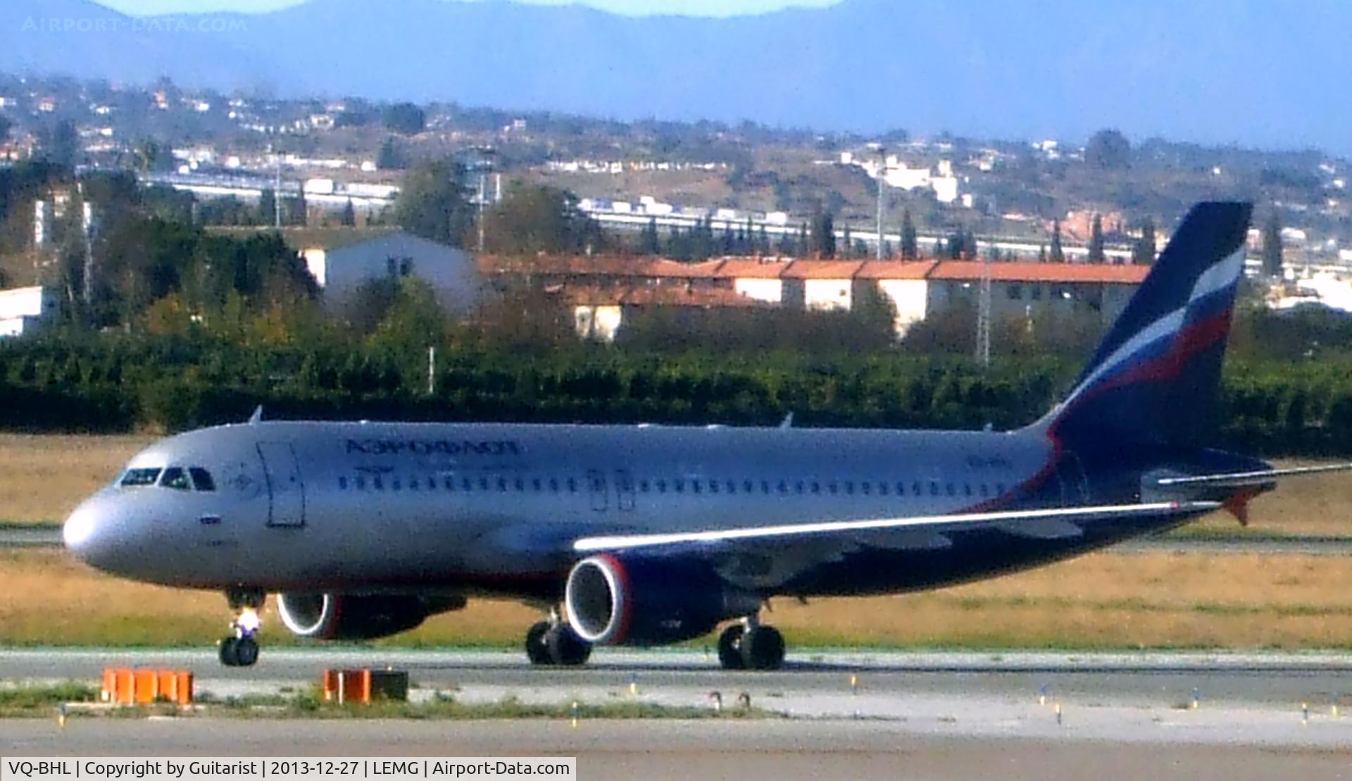 VQ-BHL, 2010 Airbus A320-214 C/N 4453, From a cold Moscow to a warm Malaga
