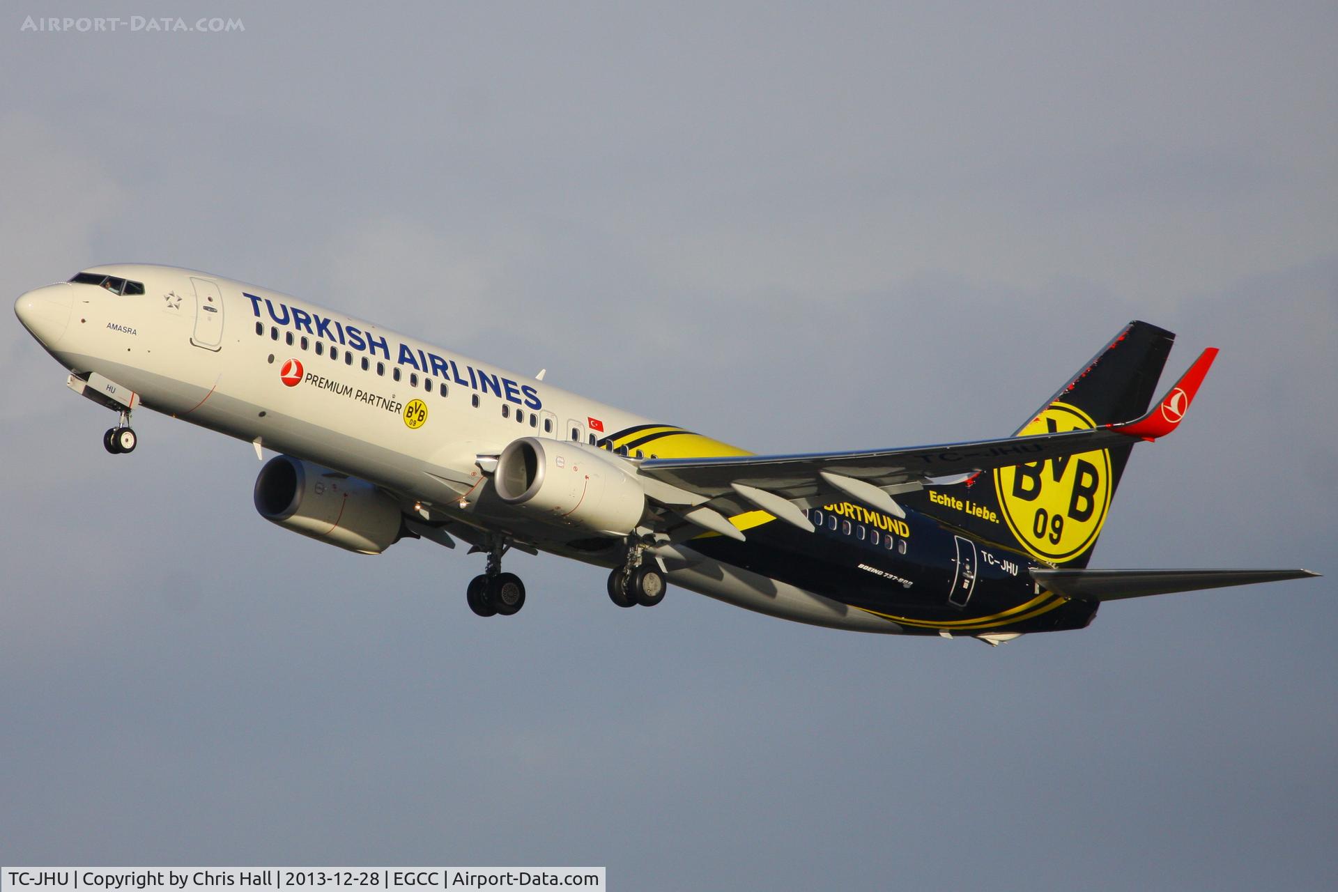 TC-JHU, 2013 Boeing 737-8F2 C/N 42002, Turkish Airlines in Borussia Dortmund livery