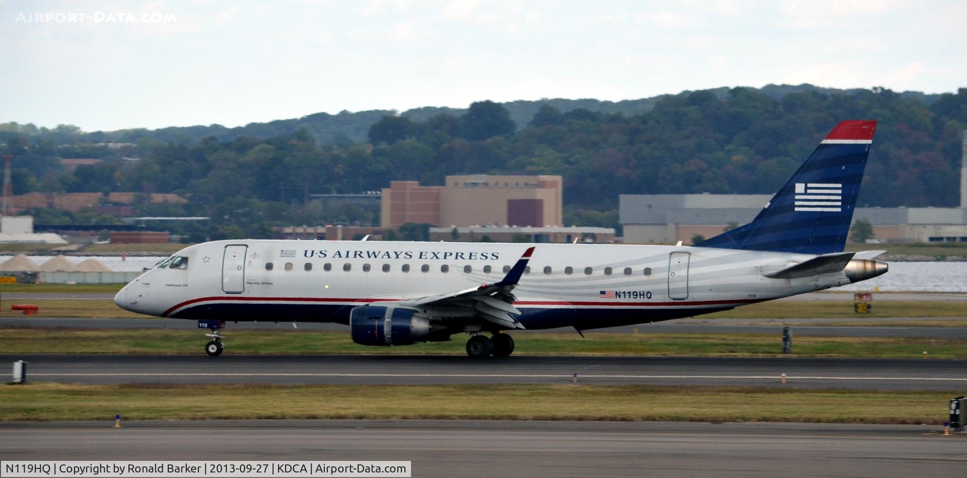 N119HQ, 2007 Embraer 175LR (ERJ-170-200LR) C/N 17000190, Touchdown DCA