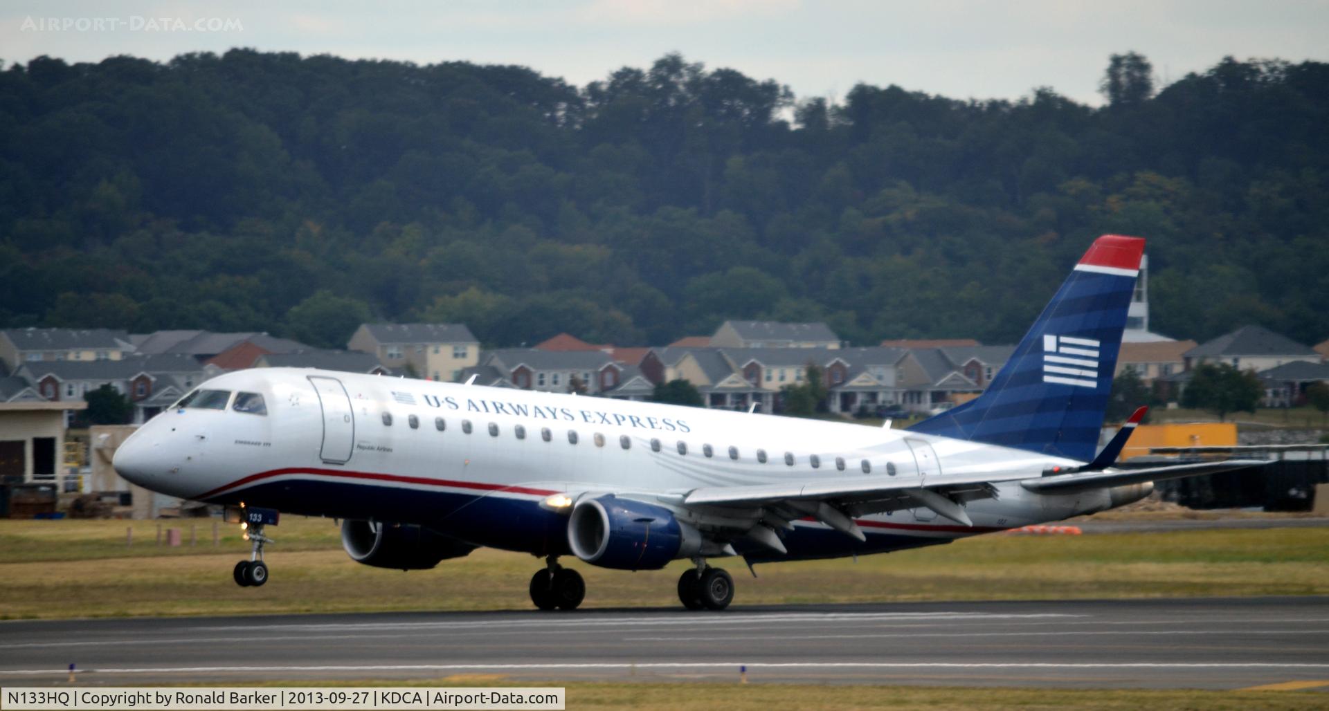 N133HQ, 2008 Embraer 175LR (ERJ-170-200LR) C/N 17000217, Touchdown DCA