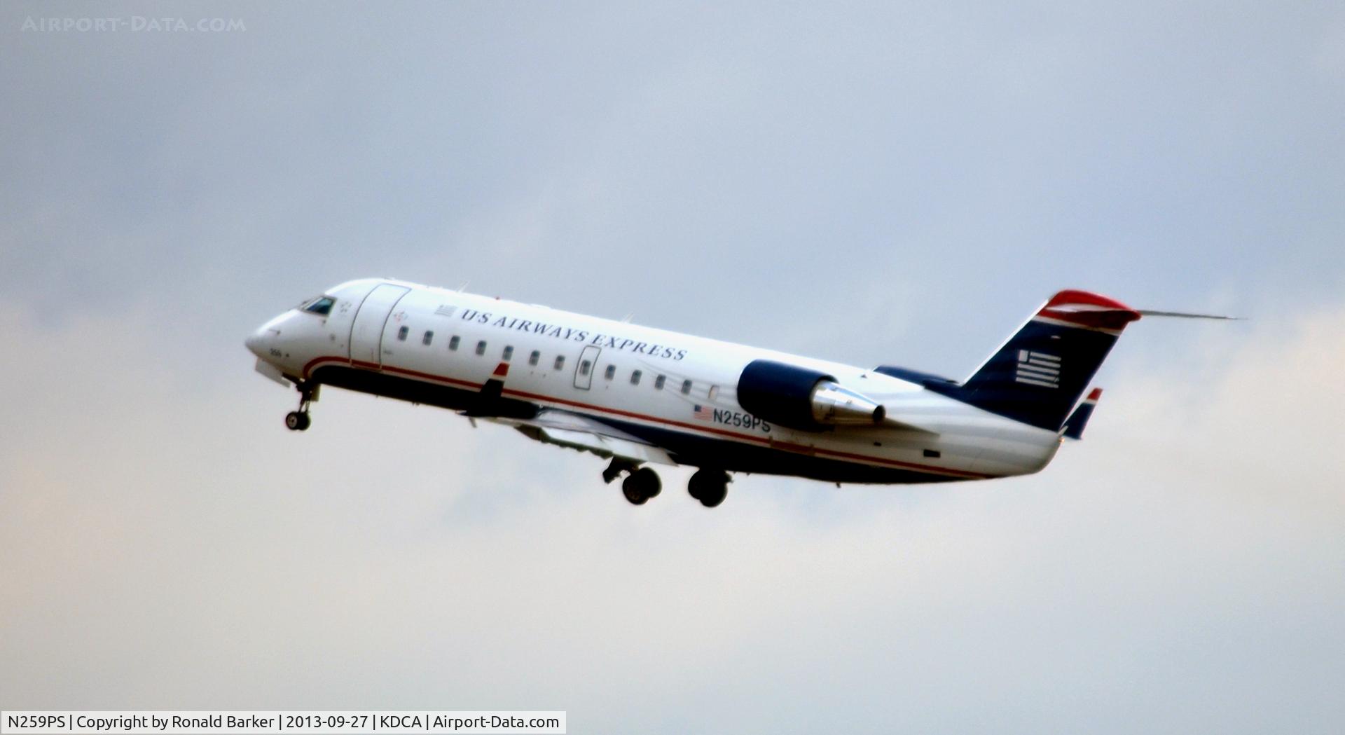 N259PS, 2004 Bombardier CRJ-200ER (CL-600-2B19) C/N 7945, Takeoff DCA