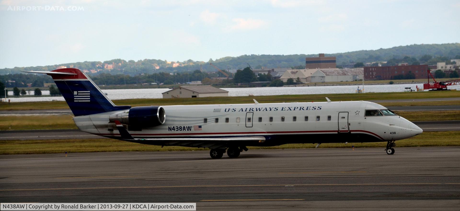 N438AW, 2003 Bombardier CRJ-200LR (CL-600-2B19) C/N 7748, Taxi DCA