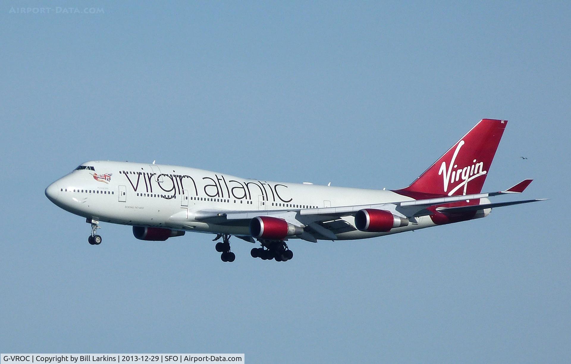 G-VROC, 2003 Boeing 747-41R C/N 32746, Landing at San Francisco