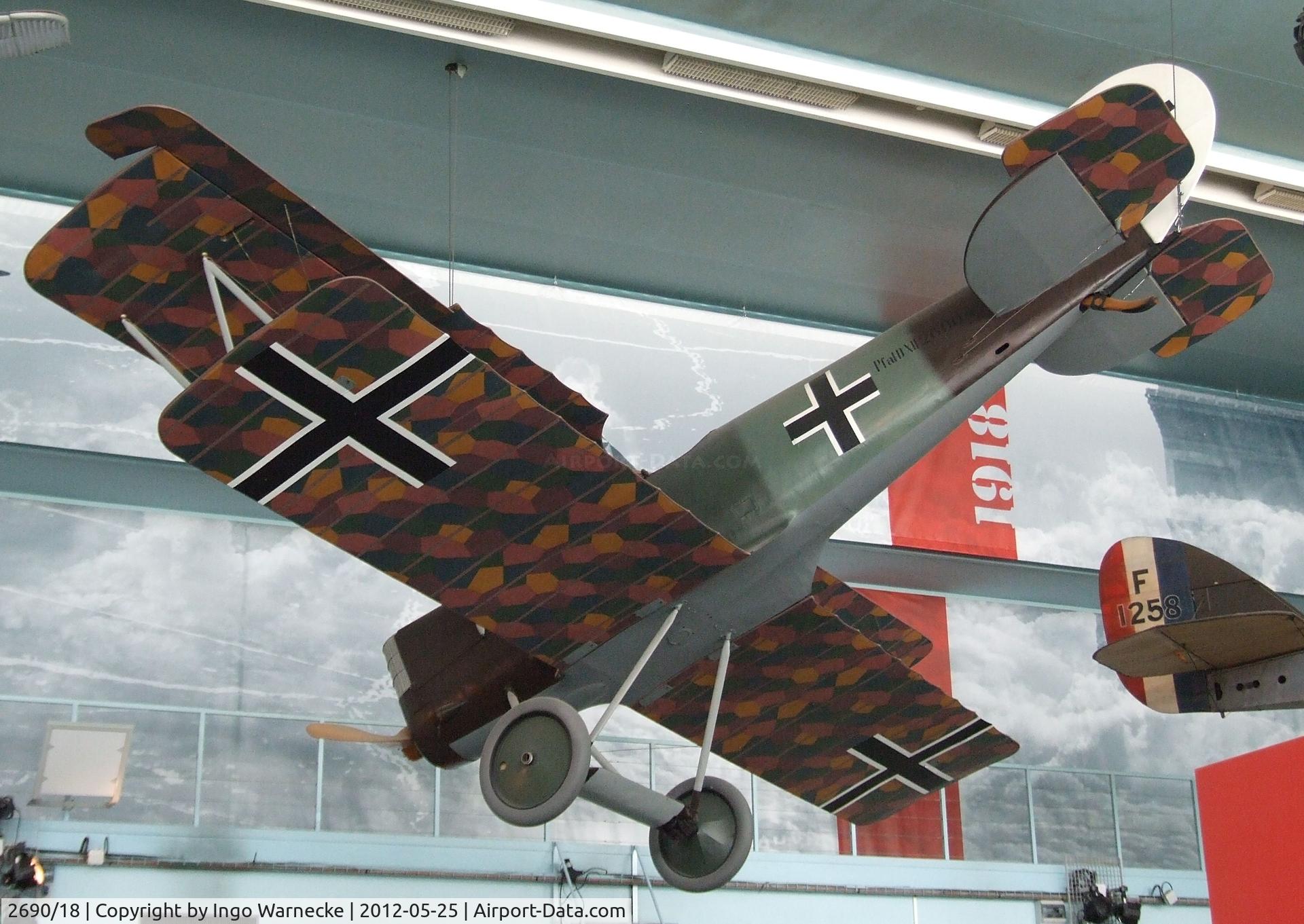 2690/18, 1918 Pfalz DXII C/N 3240, Pfalz D XII at the Musee de l'Air, Paris/Le Bourget