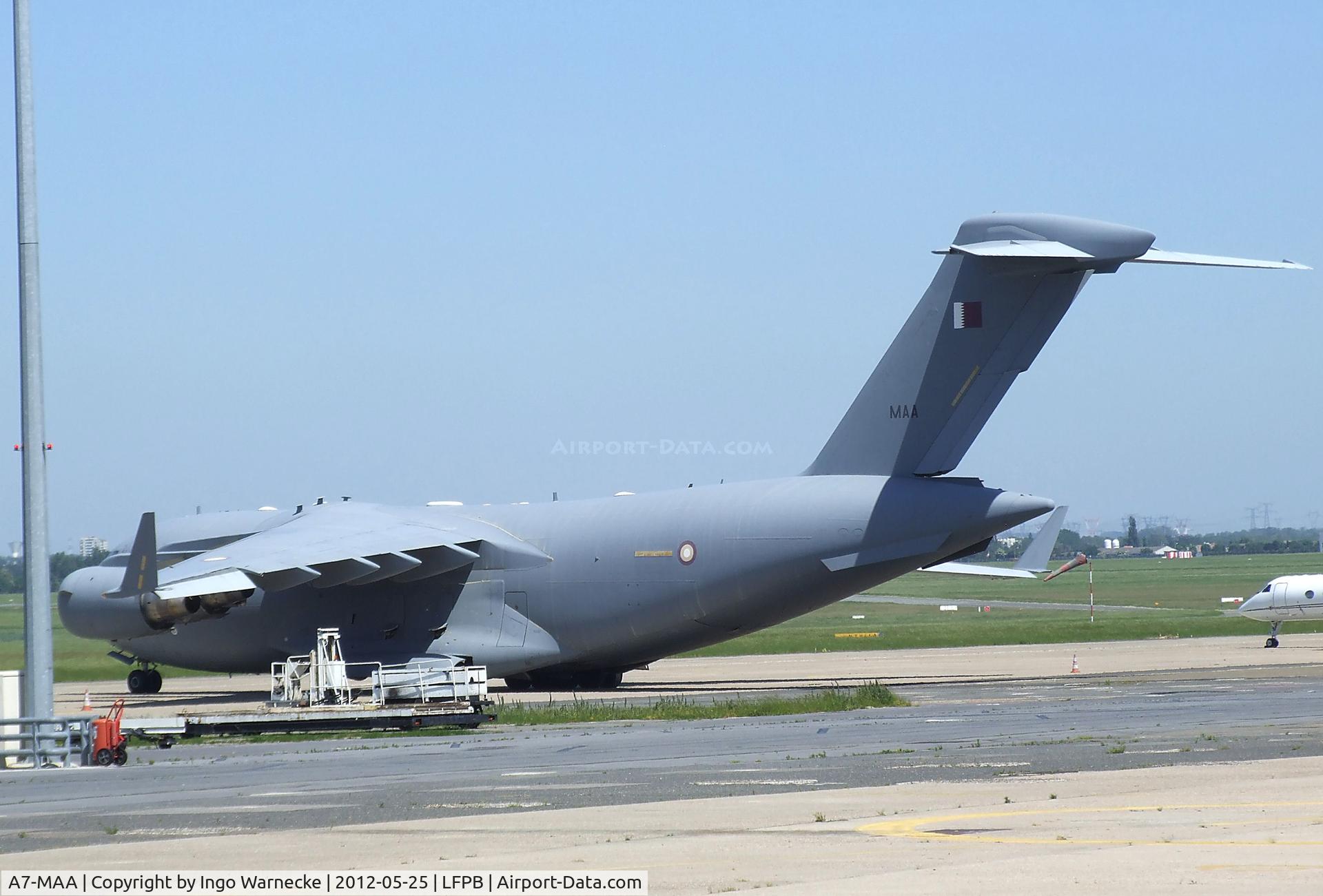 A7-MAA, 2009 Boeing C-17A Globemaster III C/N F-208/QA-1, Boeing (MDD) C-17A Globemaster III of the Qatari Air Force at Paris/Le Bourget airport