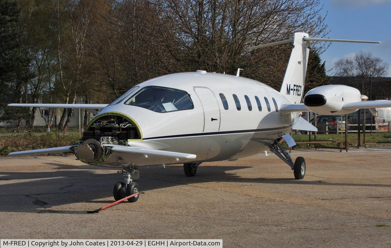 M-FRED, 2001 Piaggio P-180 Avanti C/N 1042, Just out of paintshop