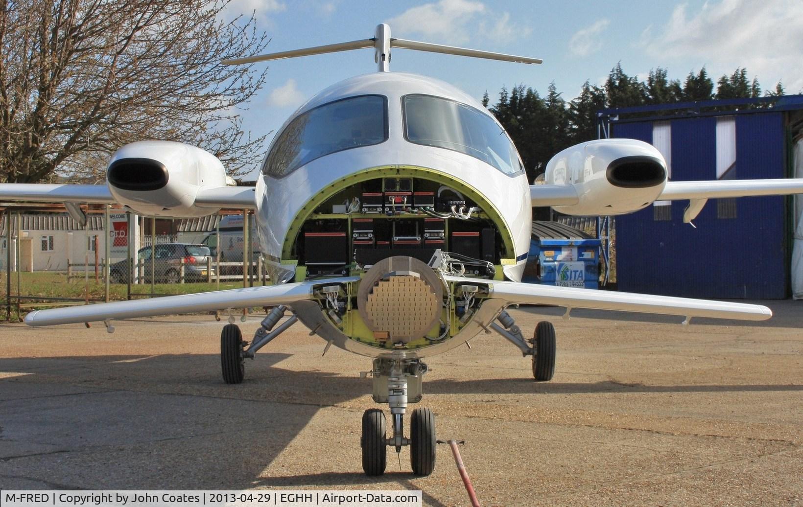 M-FRED, 2001 Piaggio P-180 Avanti C/N 1042, Just out of paintshop after respray