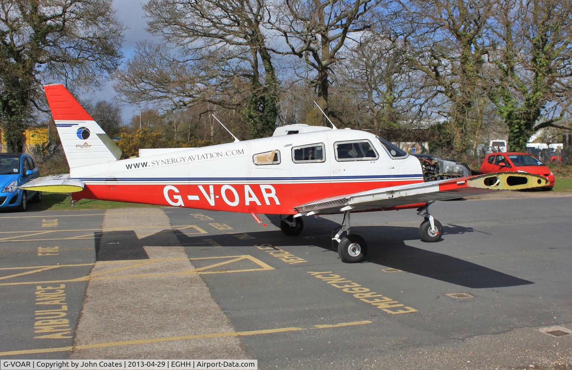 G-VOAR, 1995 Piper PA-28-181 Cherokee Archer III C/N 28-43011, Taxiing to paintshop for respray