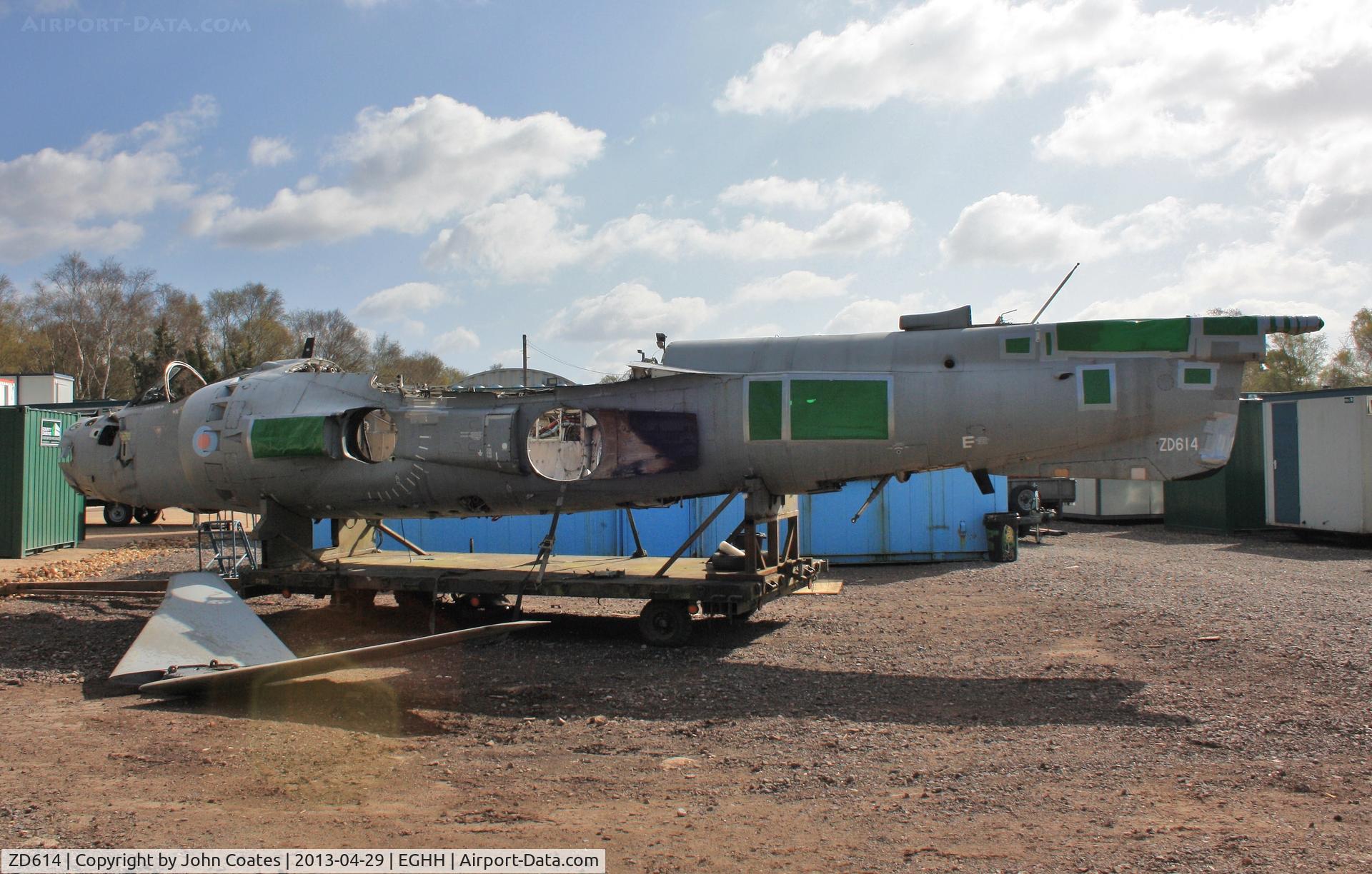 ZD614, 1986 British Aerospace Sea Harrier F/A.2 C/N 41H-912053, Major restoration project