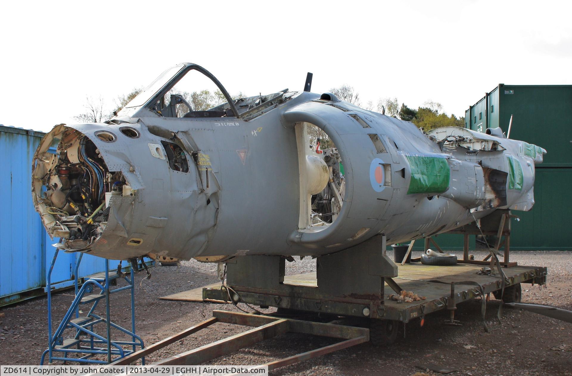 ZD614, 1986 British Aerospace Sea Harrier F/A.2 C/N 41H-912053, Major restoration job.