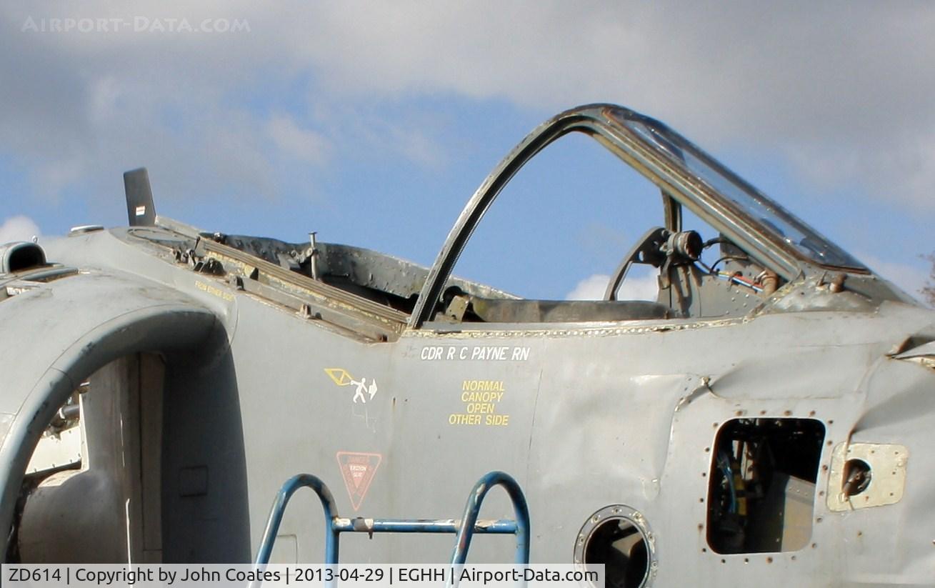 ZD614, 1986 British Aerospace Sea Harrier F/A.2 C/N 41H-912053, Details of a previous life.