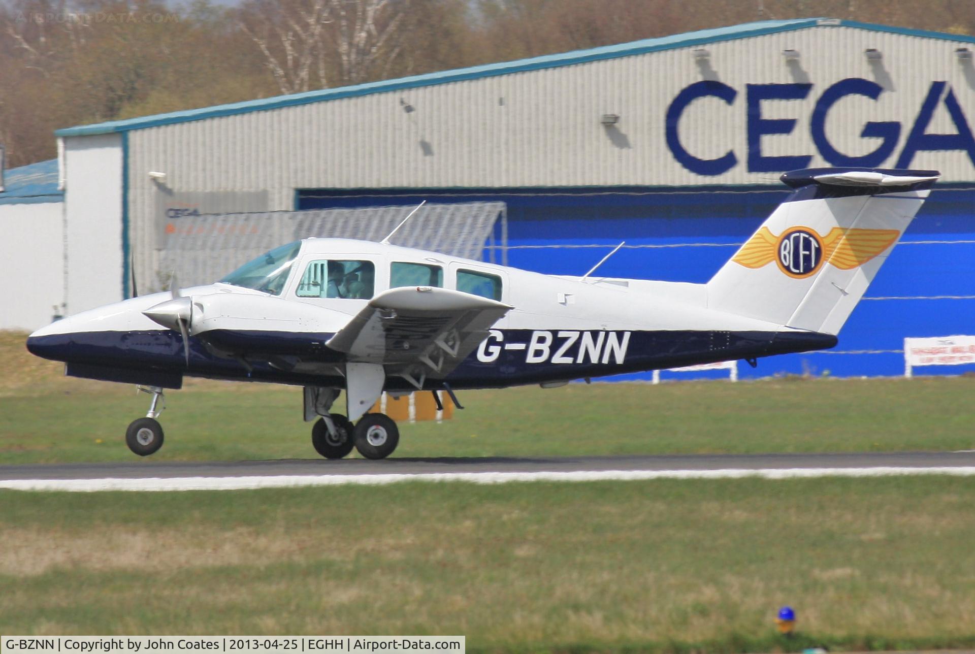 G-BZNN, 1980 Beech 76 Duchess C/N ME-343, Touchdown in the new colours