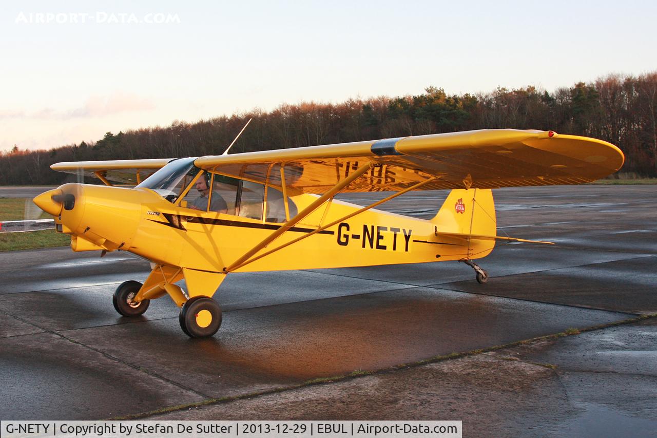 G-NETY, 1994 Piper PA-18-150 Super Cub C/N 1809108, Arriving at its new homebase.