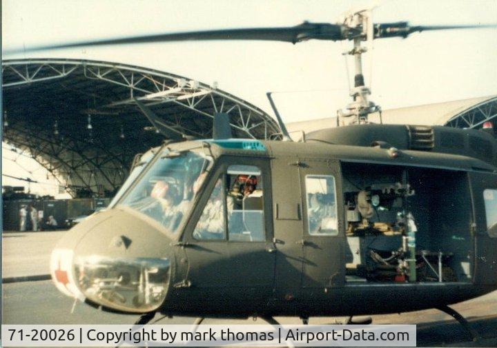 71-20026, 1971 Bell UH-1V Iroquois C/N 12850, picture was taken in hawaii in 1984