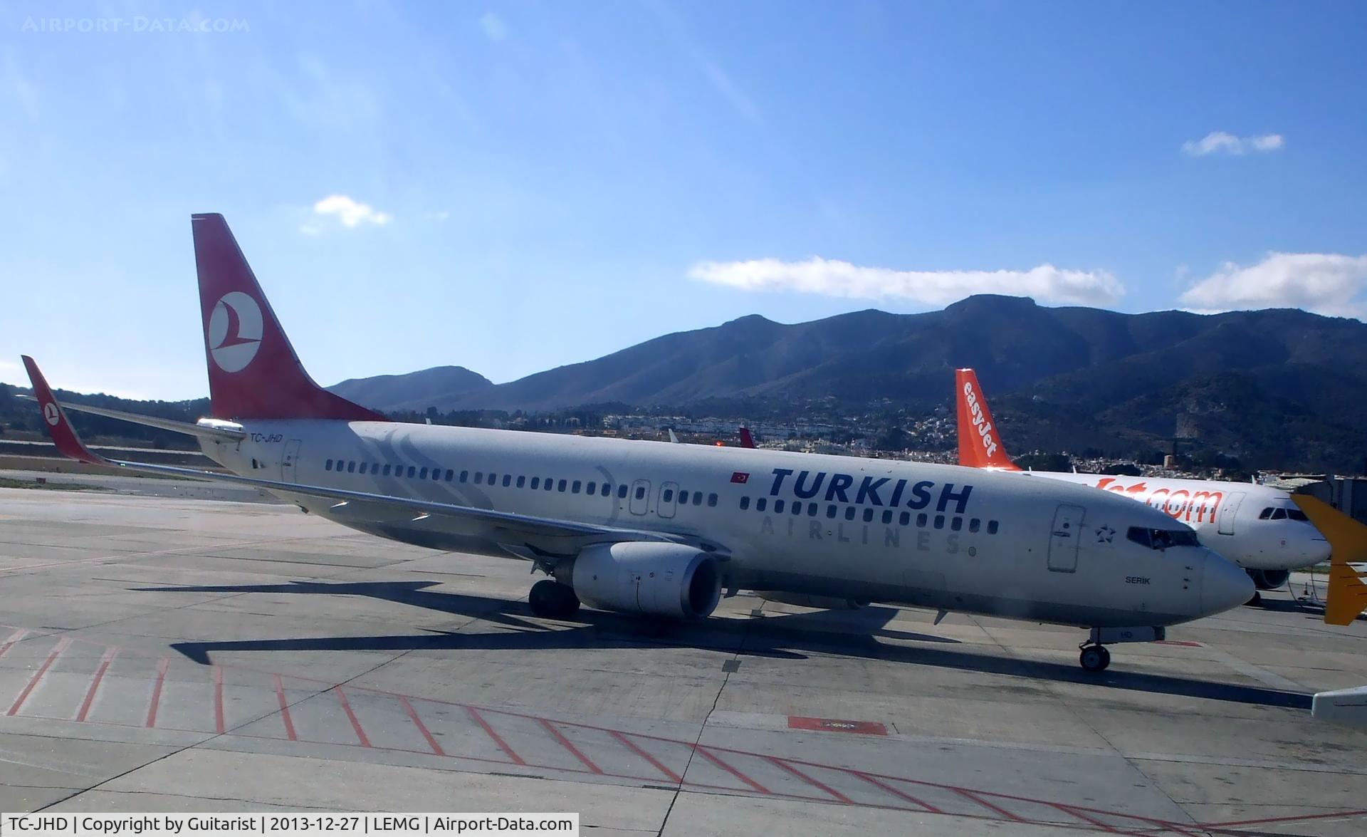 TC-JHD, 2008 Boeing 737-8F2 C/N 35743, Just arrived as we departed