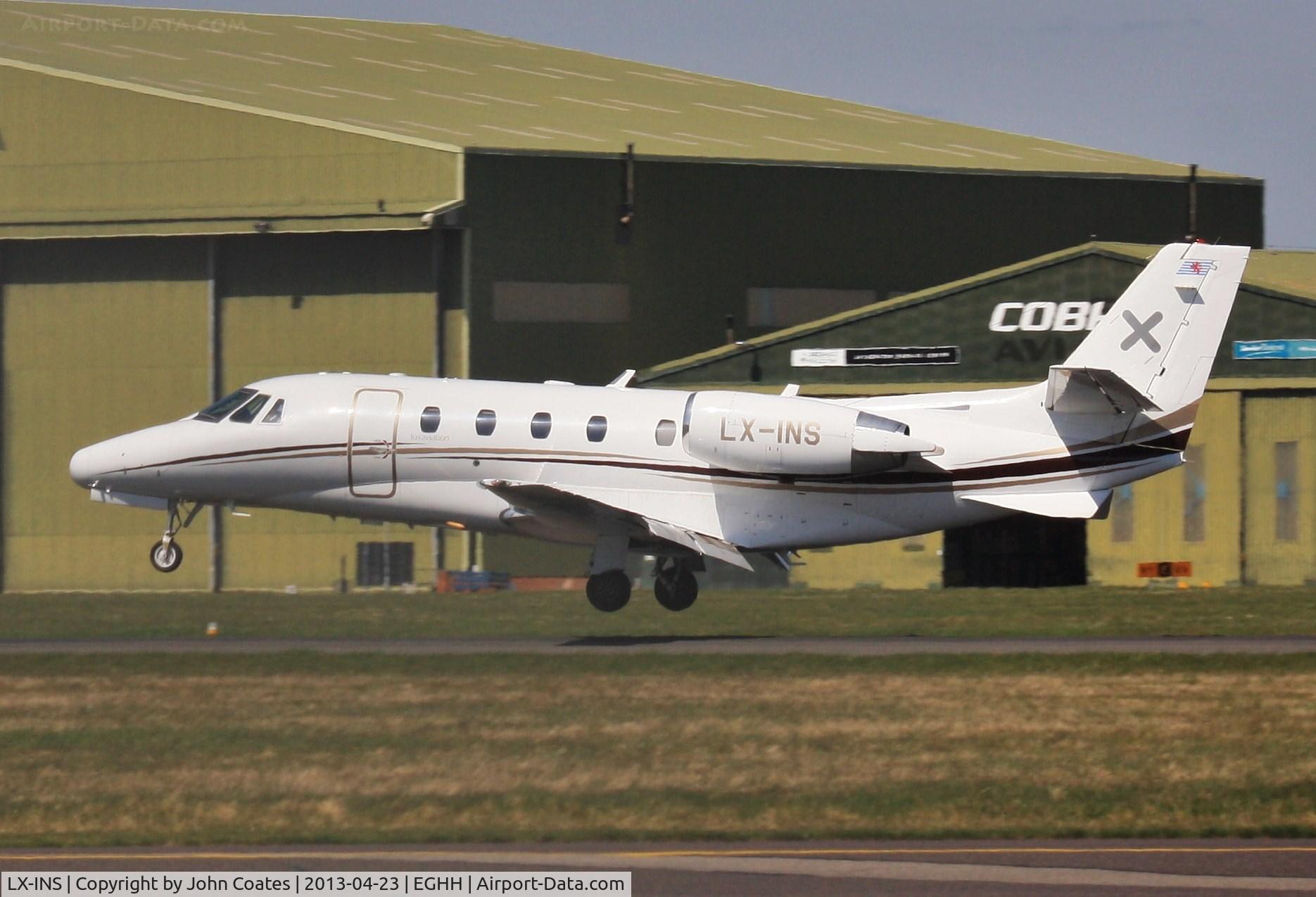 LX-INS, 2007 Cessna 560 Citation Excel C/N 560-5727, About to touchdown 26
