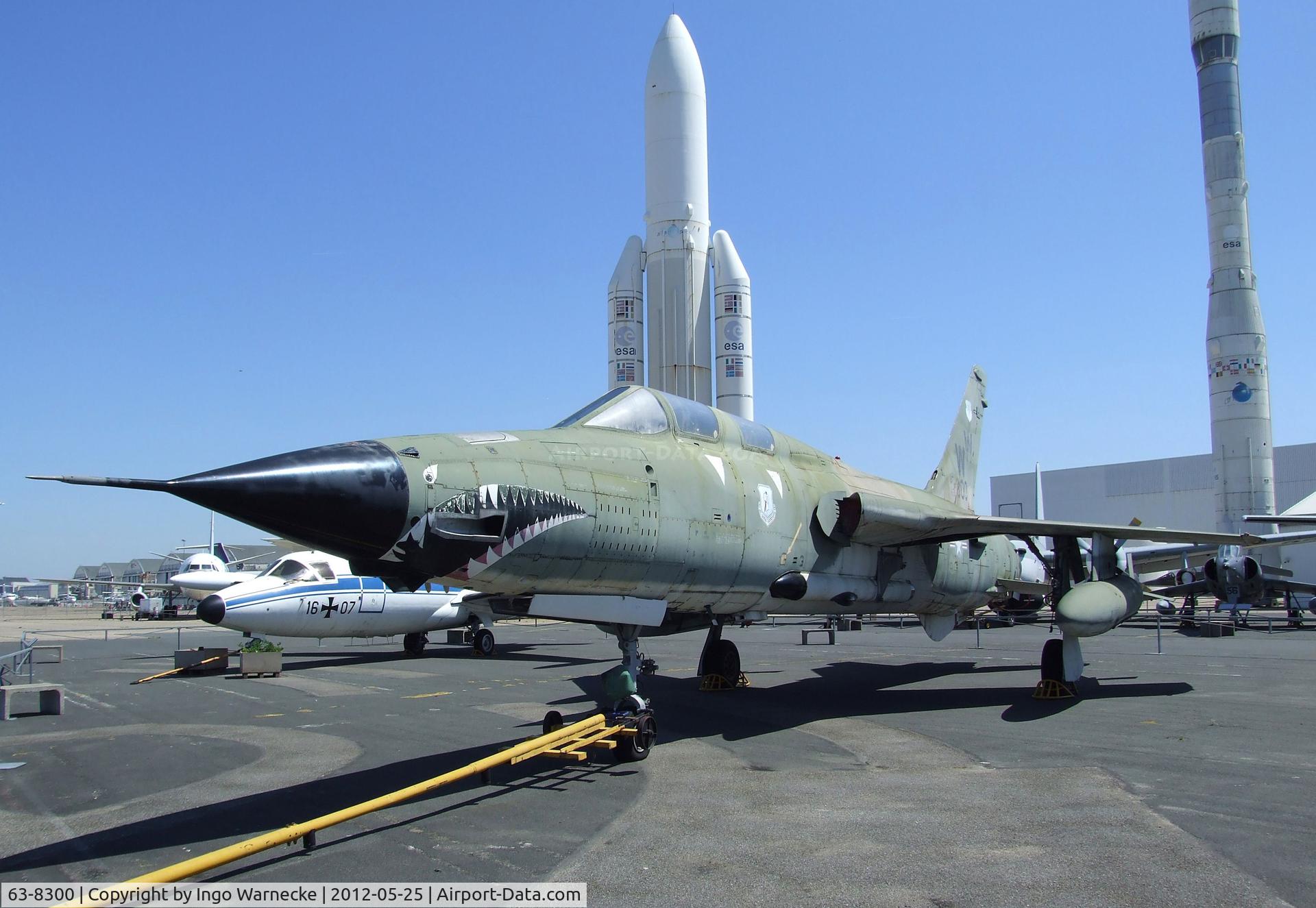 63-8300, 1963 Republic F-105G Thunderchief C/N F077, Republic F-105G Thunderchief at the Musee de l'Air, Paris/Le Bourget