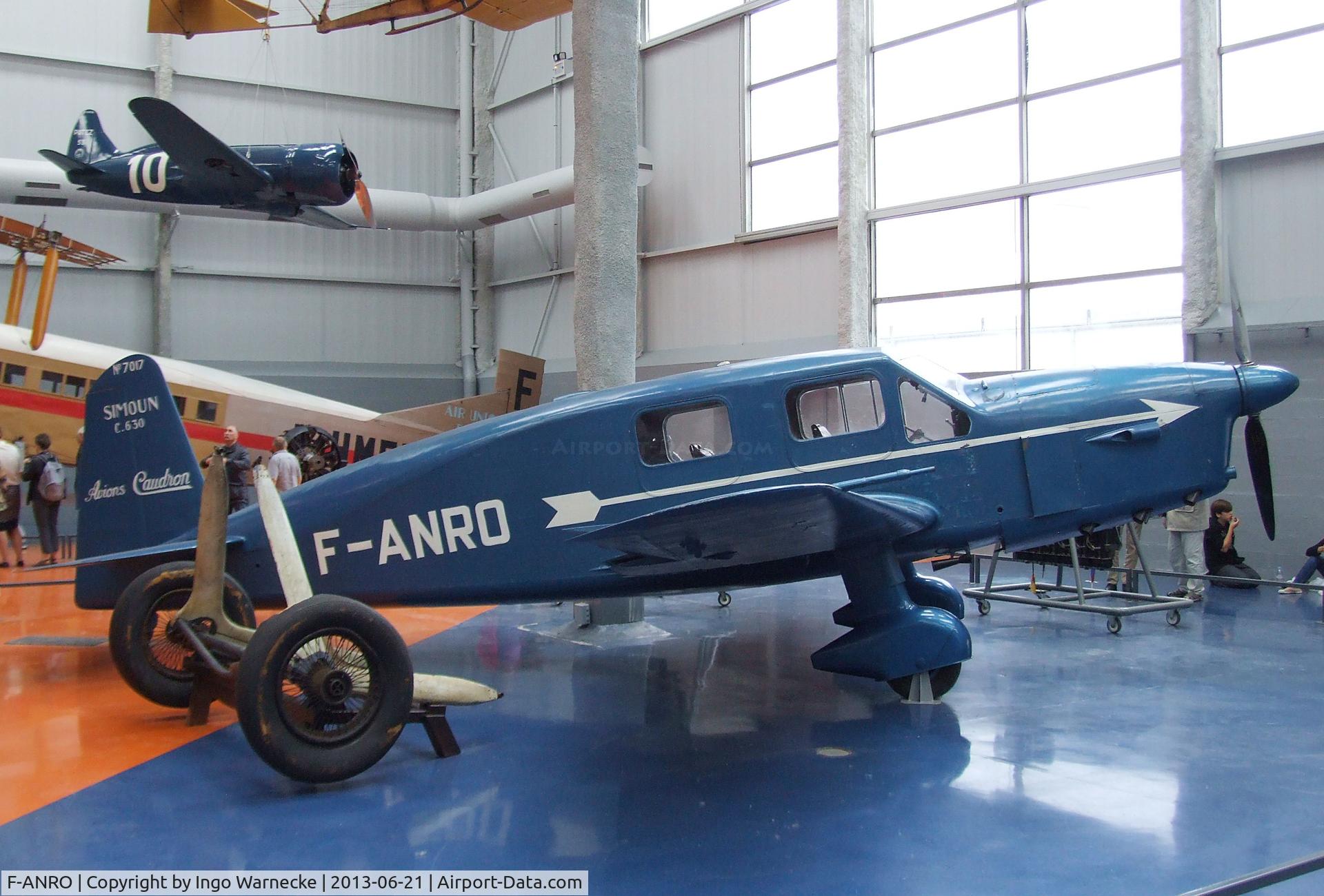 F-ANRO, Caudron C.635M Simoun C/N 15/7017, Caudron C.635M Simoun at the Musee de l'Air, Paris/Le Bourget