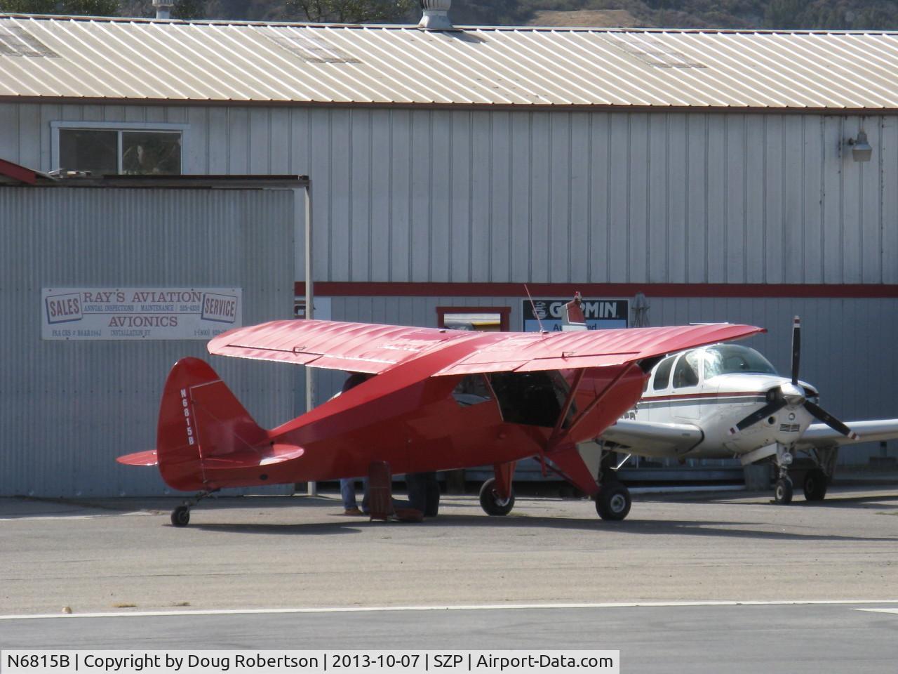 N6815B, 1956 Piper PA-22-150 C/N 22-4111, 1956 Piper PA-22-150 TRI-PACER conversion to taildragger, Lycoming O-320 150 Hp