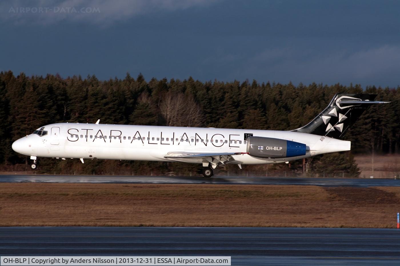 OH-BLP, 2000 Boeing 717-23S C/N 55064, Landing runway 26.