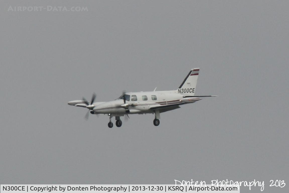 N300CE, 1980 Piper PA-31T1 Cheyenne 1 C/N 31T-8004028, Piper Cheyenne (N300CE) arrives at Sarasota-Bradenton International Airport following a flight from Tampa Executive Airport