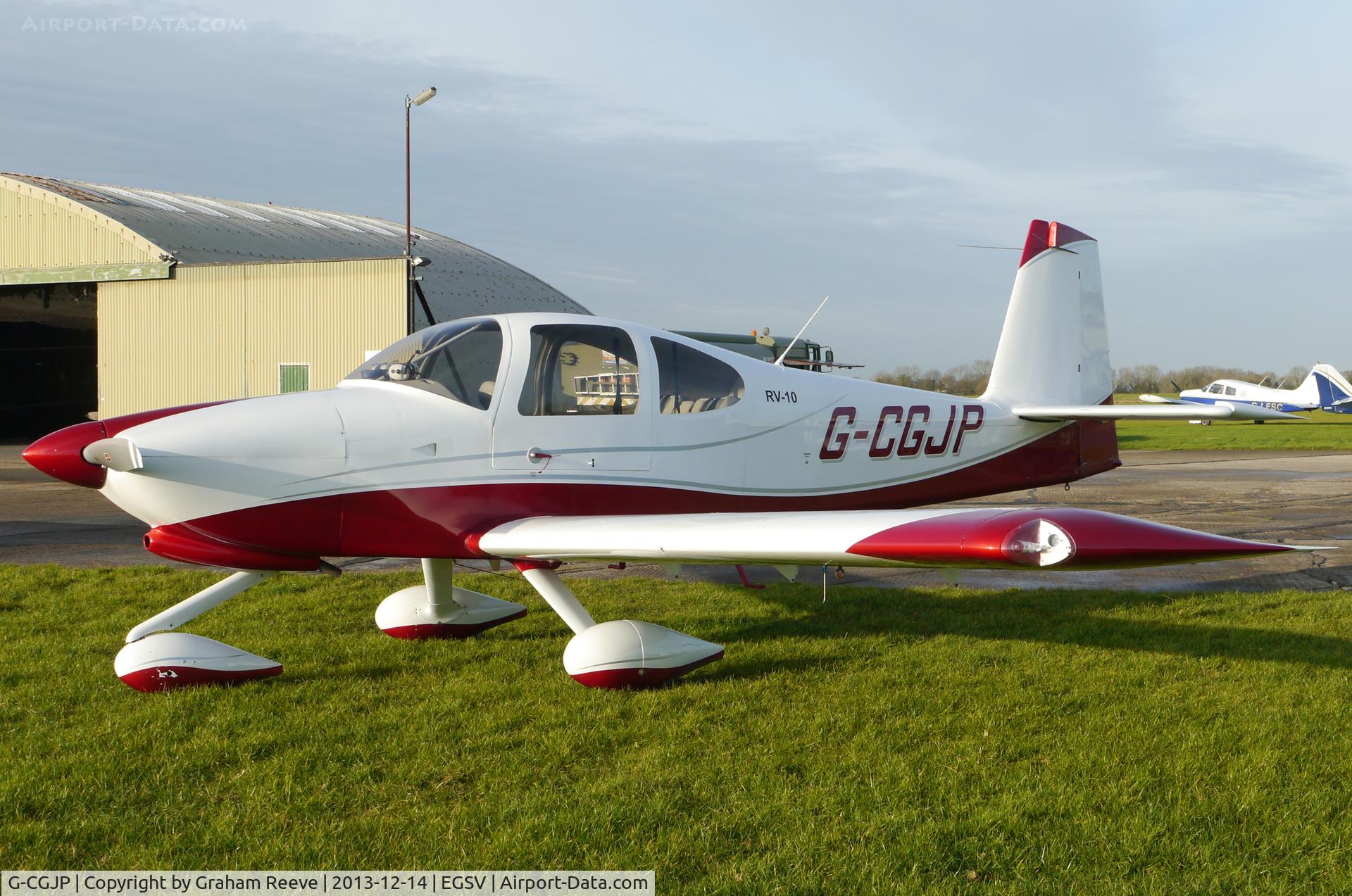 G-CGJP, 2010 Vans RV-10 C/N PFA 339-14600, Parked at Old Buckenham.