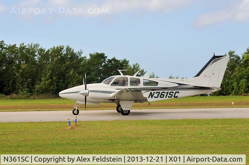 N361SC, 1969 Beech D55 Baron C/N TE-696, Everglades Airpark in Southwest Florida