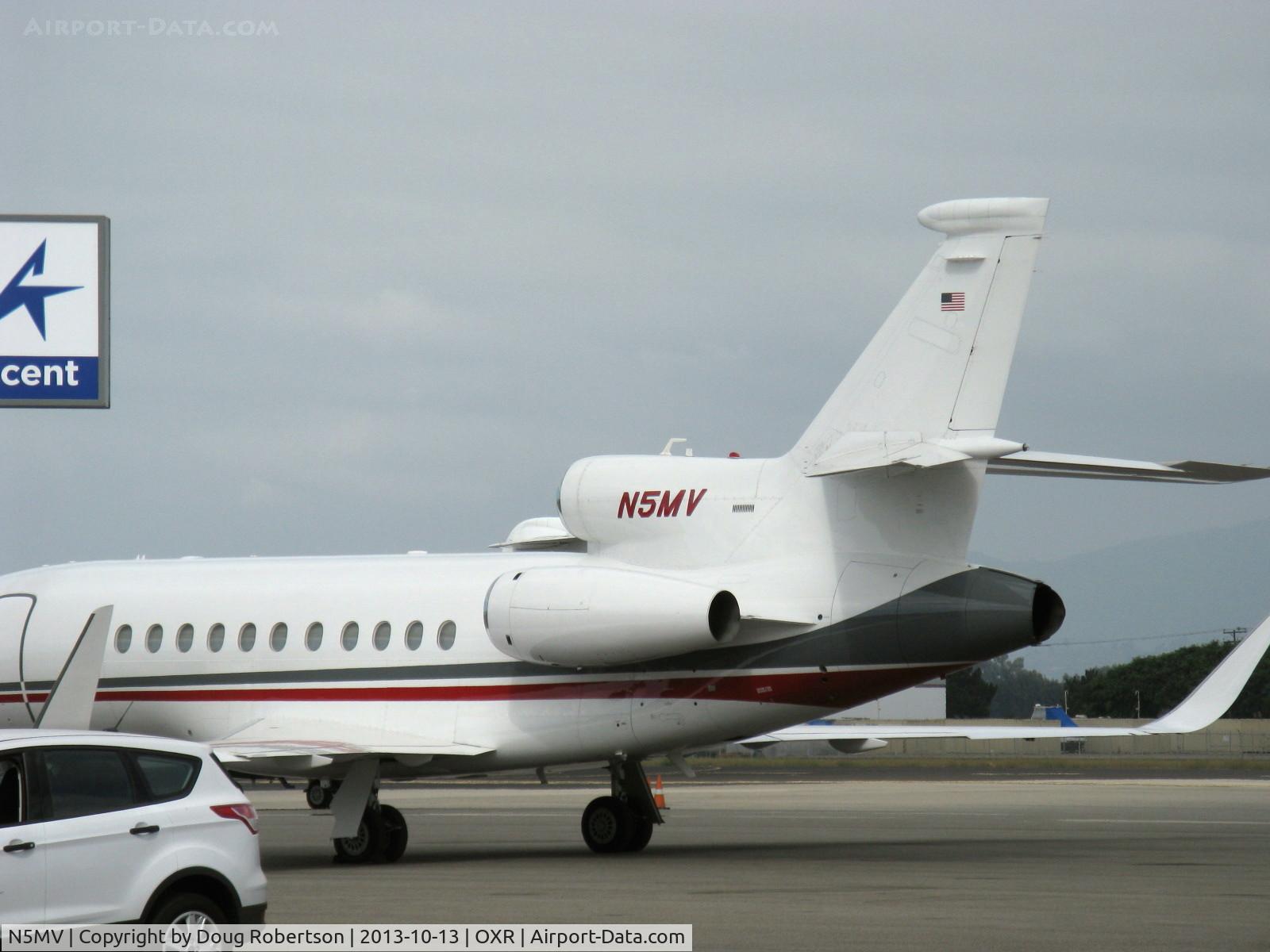 N5MV, 2008 Dassault Falcon 900EX C/N 221, Dassault Aviation FALCON 900EX, three Honeywell TFE731-5BR-1C Turbofans, 4,750 lb st each. Thrust reverser on center engine. Mmo 0.84 Mach