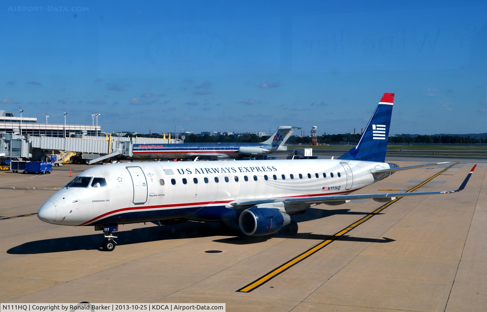 N111HQ, 2007 Embraer 175LR (ERJ-170-200LR) C/N 17000173, Taxi DCA