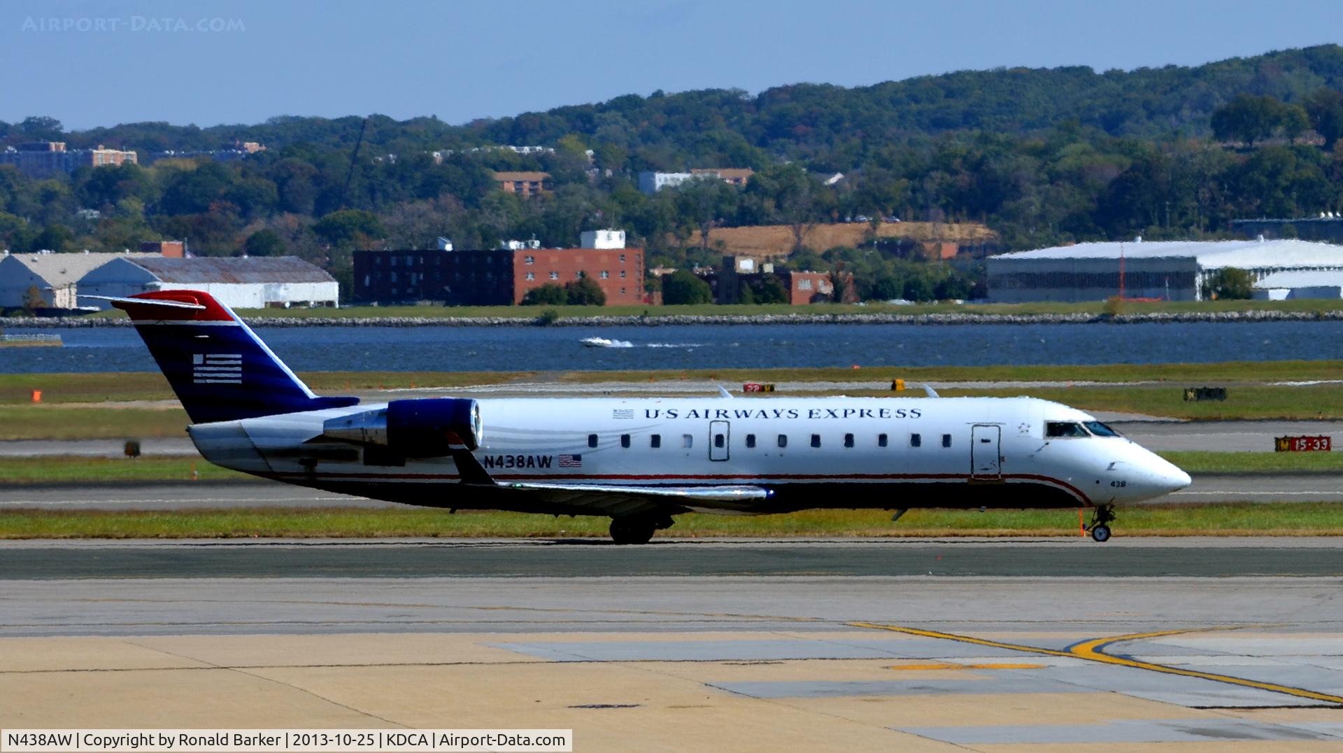 N438AW, 2003 Bombardier CRJ-200LR (CL-600-2B19) C/N 7748, Taxi DCA