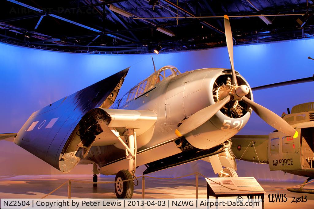 NZ2504, Grumman TBF-1C Avenger C/N 5219, On display at Air Force Museum, disguised as NZ2521