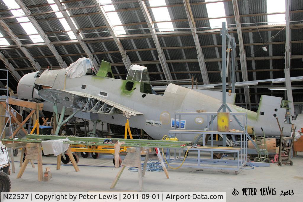 NZ2527, Grumman TBF-1C Avenger C/N 5625, Under restoration at MoTAT