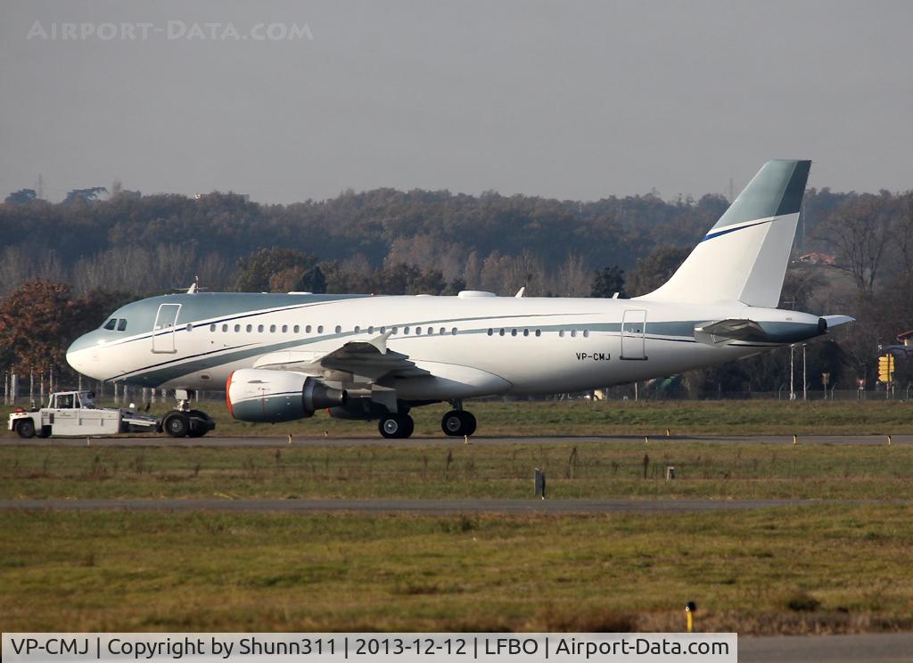 VP-CMJ, 2011 Airbus A319-111 C/N 4768, Transferred to ACJC after paint...