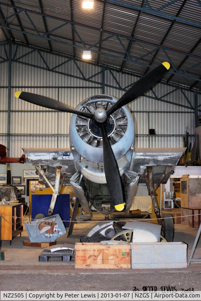 NZ2505, 1943 Grumman TBF-1C Avenger C/N 5220, In storage at Gisborne