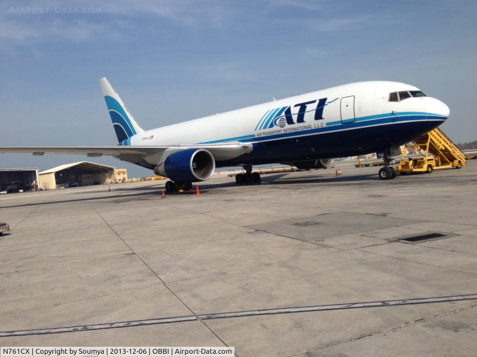 N761CX, 1985 Boeing 767-223(SF) C/N 22318, AT BAH