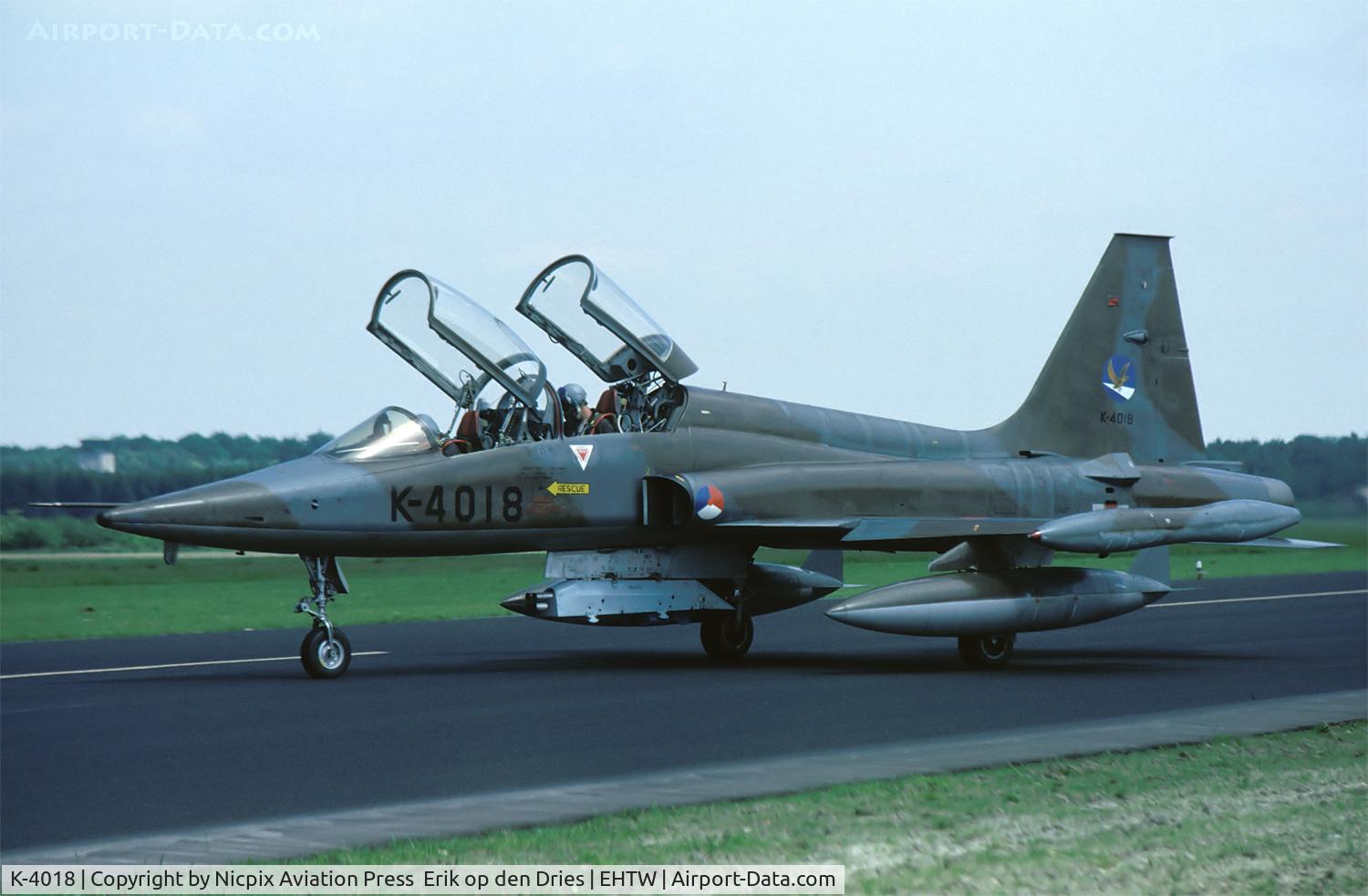 K-4018, 1971 Canadair NF-5B Freedom Fighter C/N 4018, Royal Netherlands AF NF-5B K-4018 seen here at its' homebase